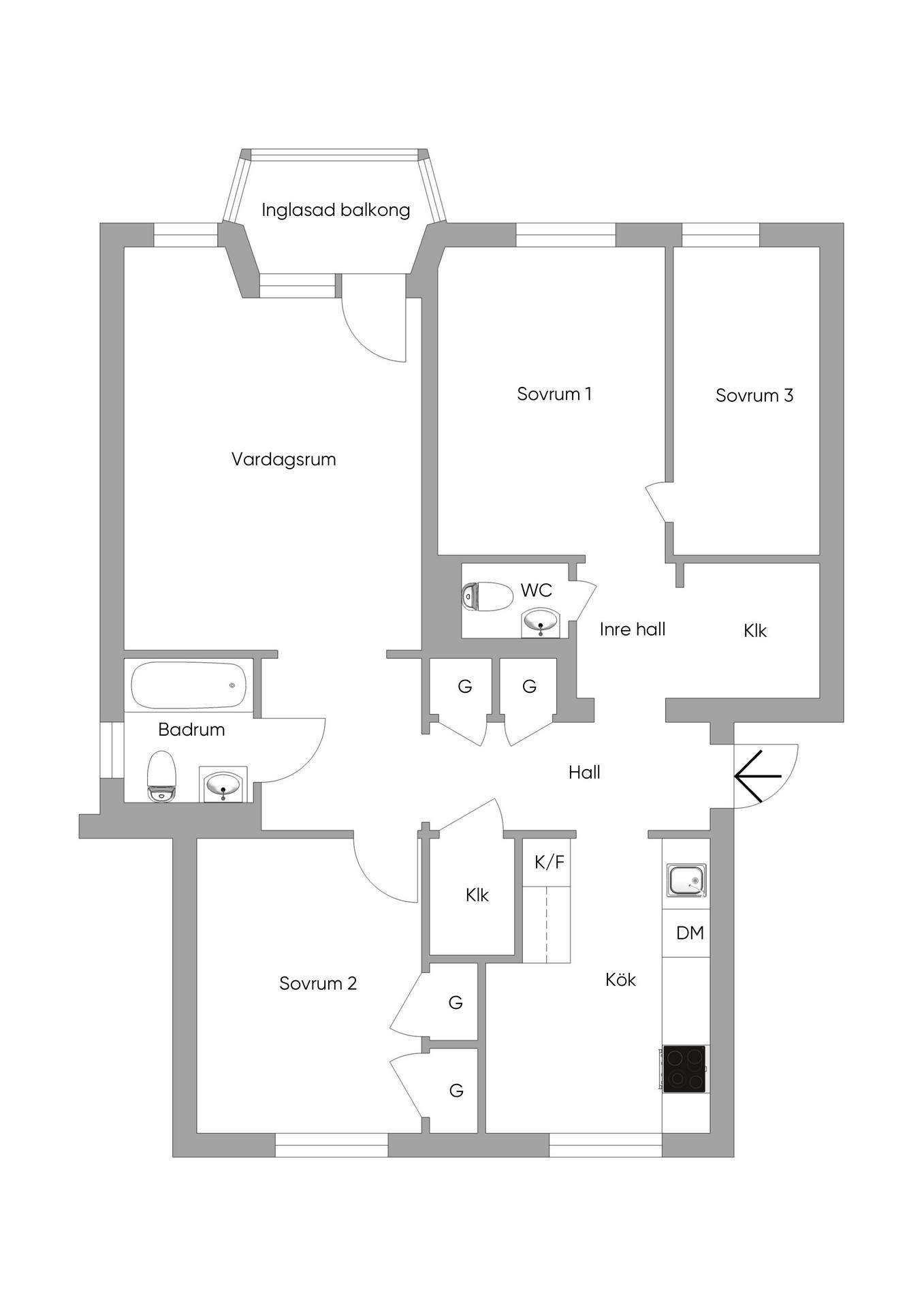3 rum Lägenhet på Östra Vägen 69C Centrum Varbergs kommun - bild 22