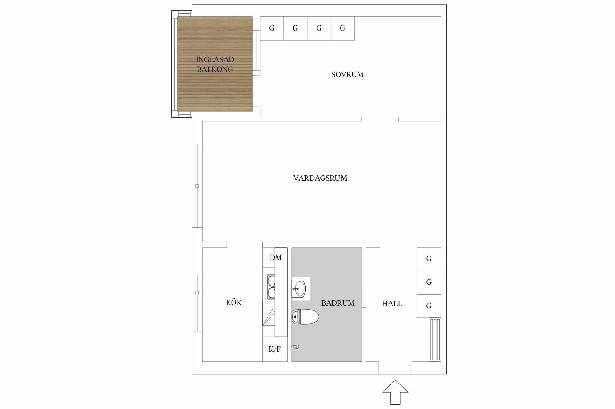 2 rum Lägenhet på Karlagatan 32 Herrhagen Karlstads kommun - bild 14