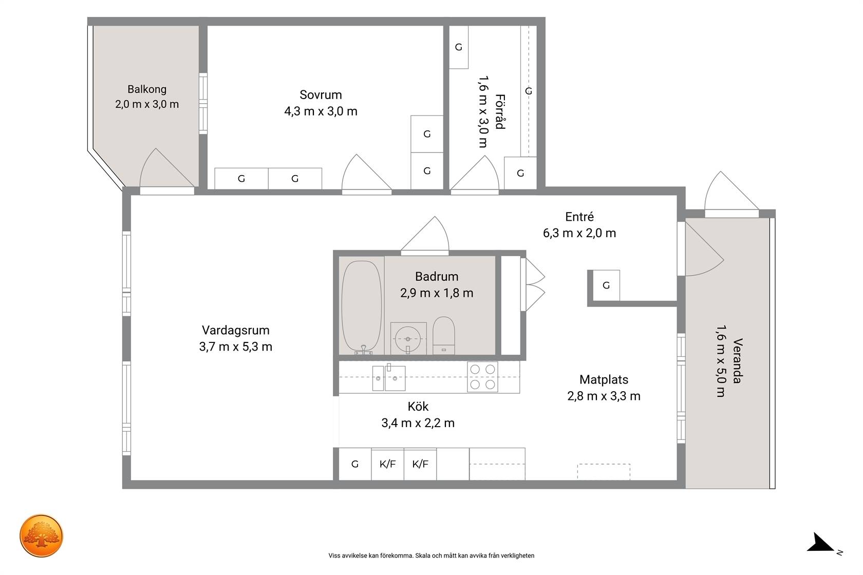 2 rum Lägenhet på Fredsgatan 8 Centrala Södertälje Södertälje kommun - bild 21