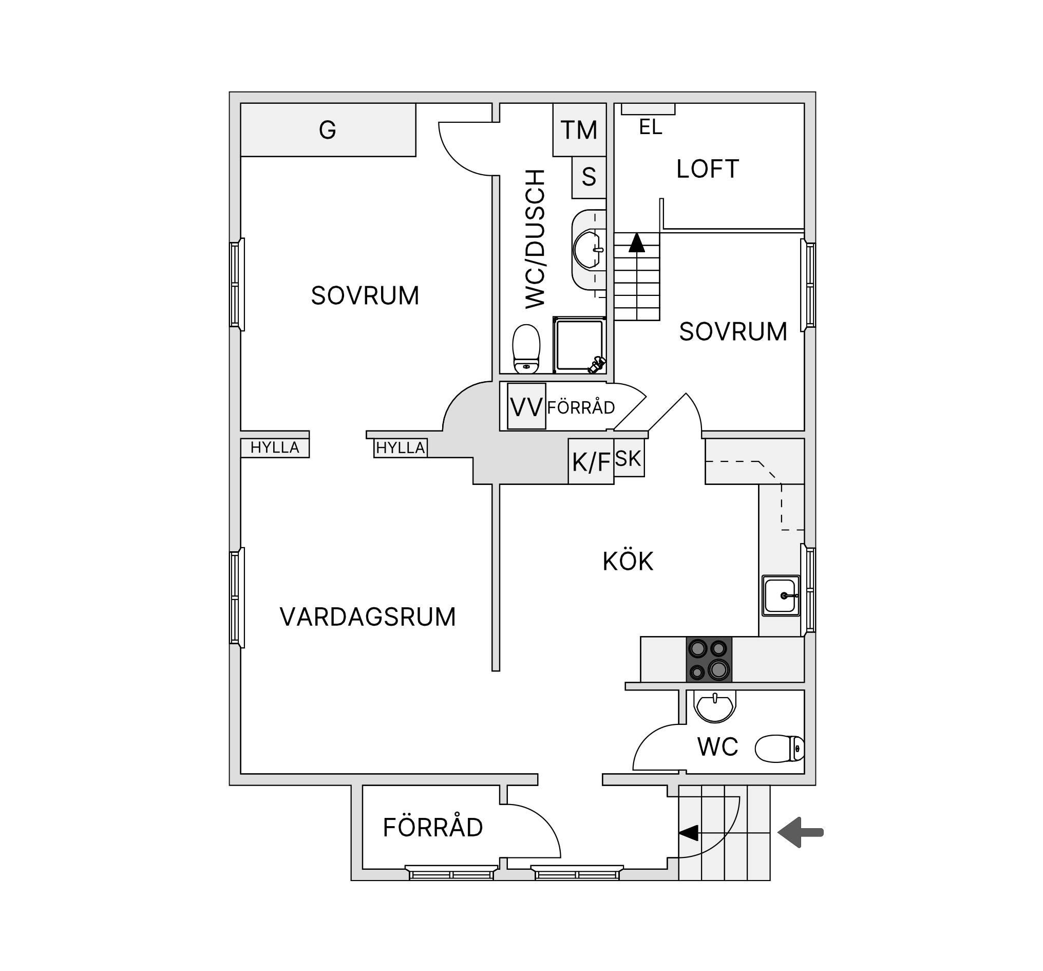 3 rum Lägenhet på Bergsgatan 3 Gustavsberg Kvarnberget Värmdö kommun - bild 40