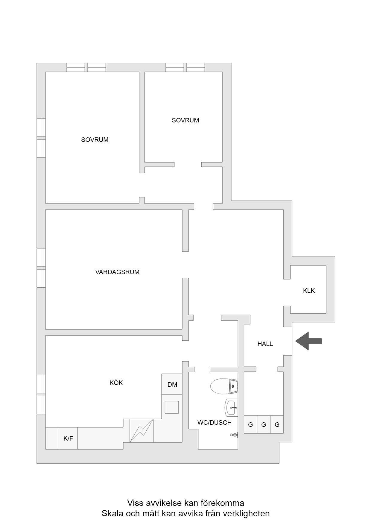 3 rum Lägenhet på Utanbygatan 6F Centrum Västerås kommun - bild 46