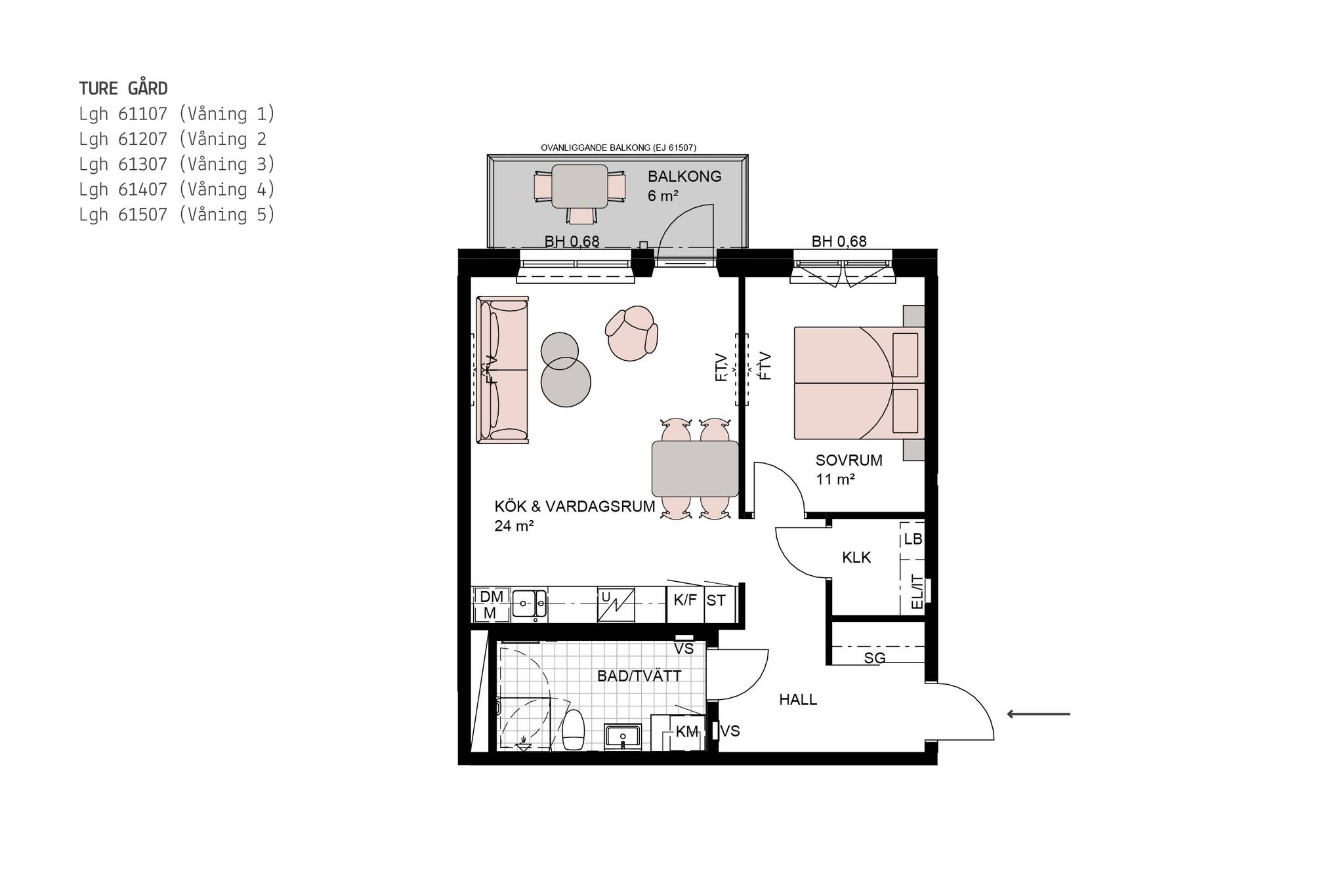 2 rum Lägenhet på Västra Mässgränd 8 Centrala Sollentuna Sollentuna kommun - bild 6
