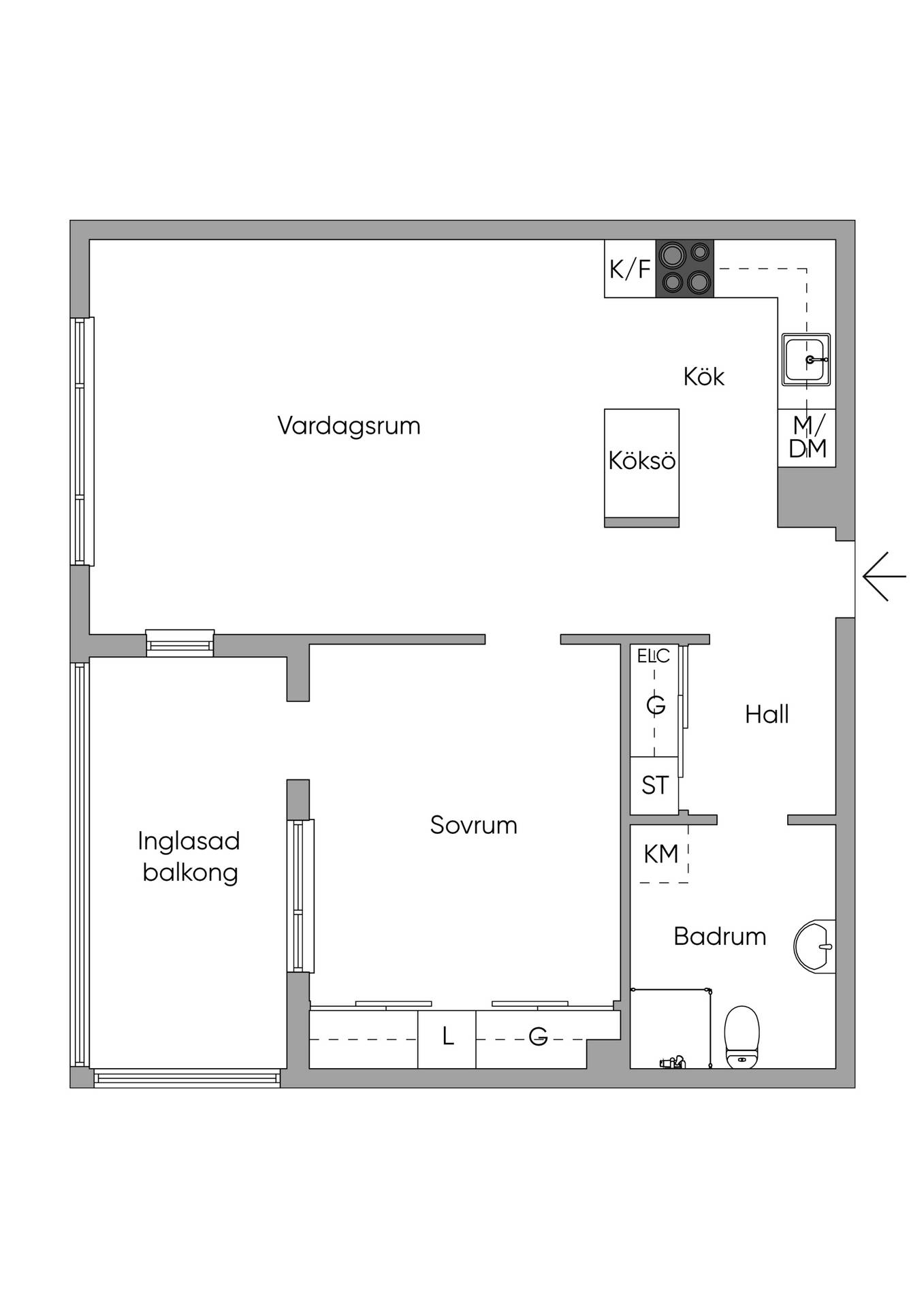 2 rum Lägenhet på Kabelverksgatan 14 Älvsjö Centrum Stockholms kommun - bild 28