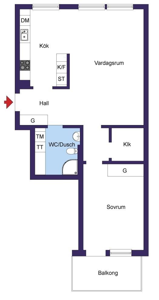 2 rum Lägenhet på Tellusborgsvägen 65E Midsommarkransen/Telefonplan Stockholms kommun - bild 31