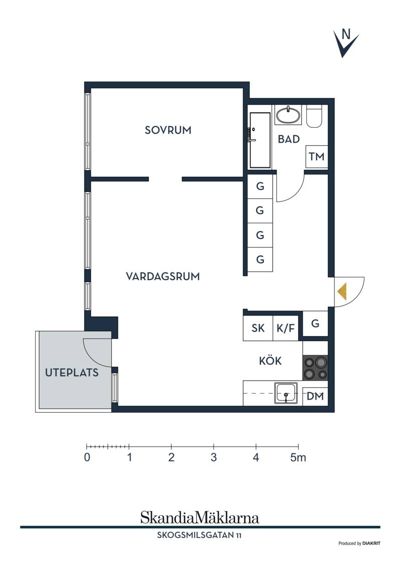 2 rum Lägenhet på Skogsmilsgatan 11 Högsbo Göteborgs kommun - bild 15