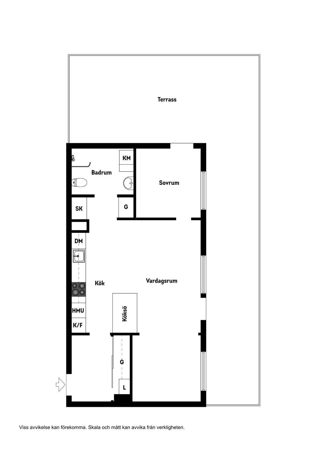 2 rum Lägenhet på Fridensborgsvägen 121 Järvastaden Solna kommun - bild 35