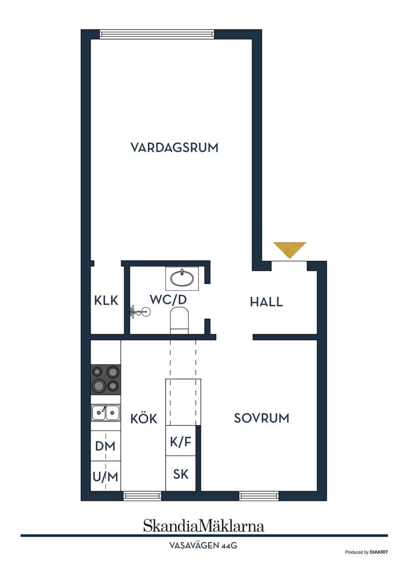 1 rum Lägenhet på Vasavägen 44G Vasastaden Linköpings kommun - bild 21