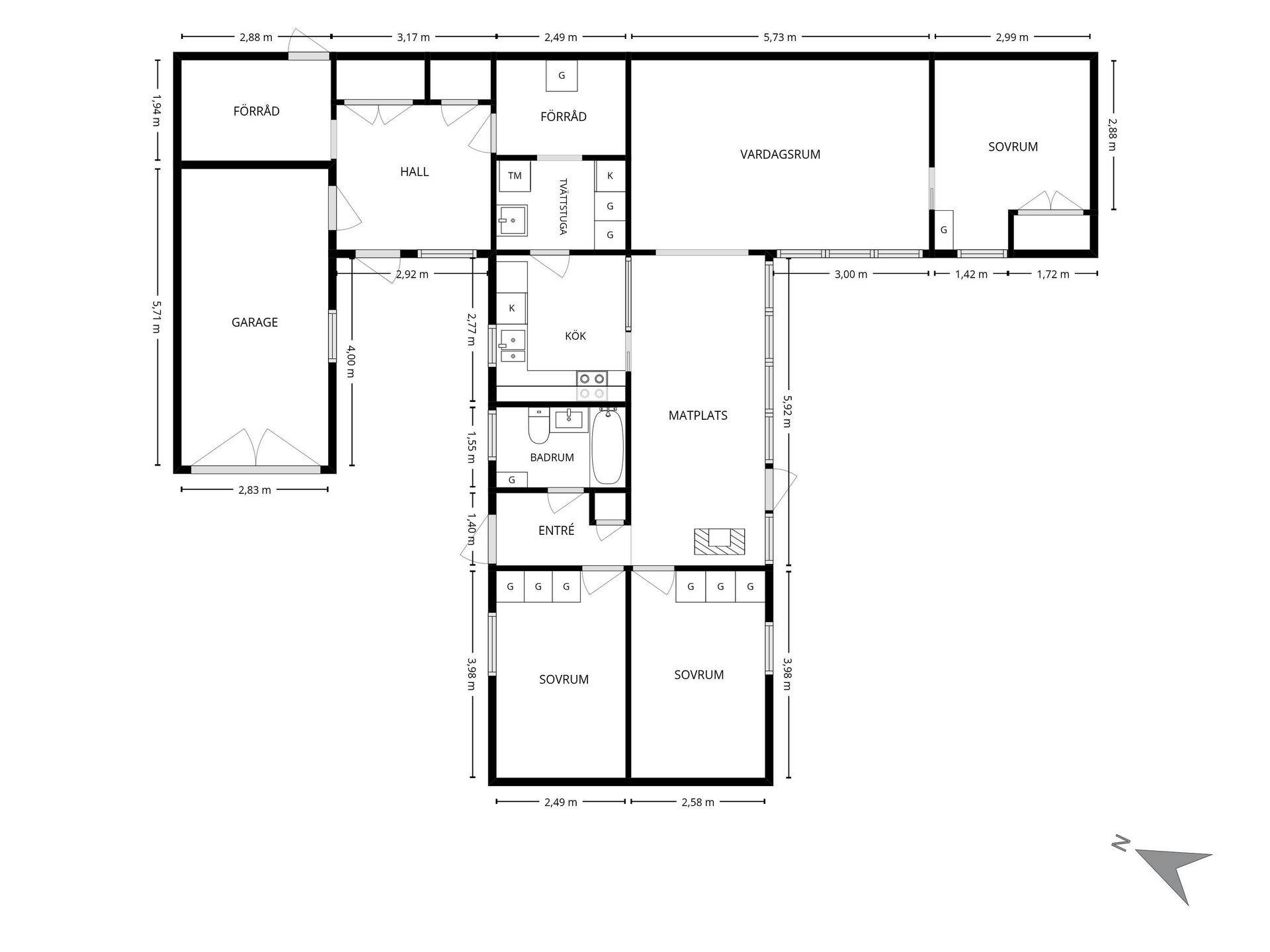 4 rum Villa på Västergårdsgatan 5 Borås Borås kommun - bild 21
