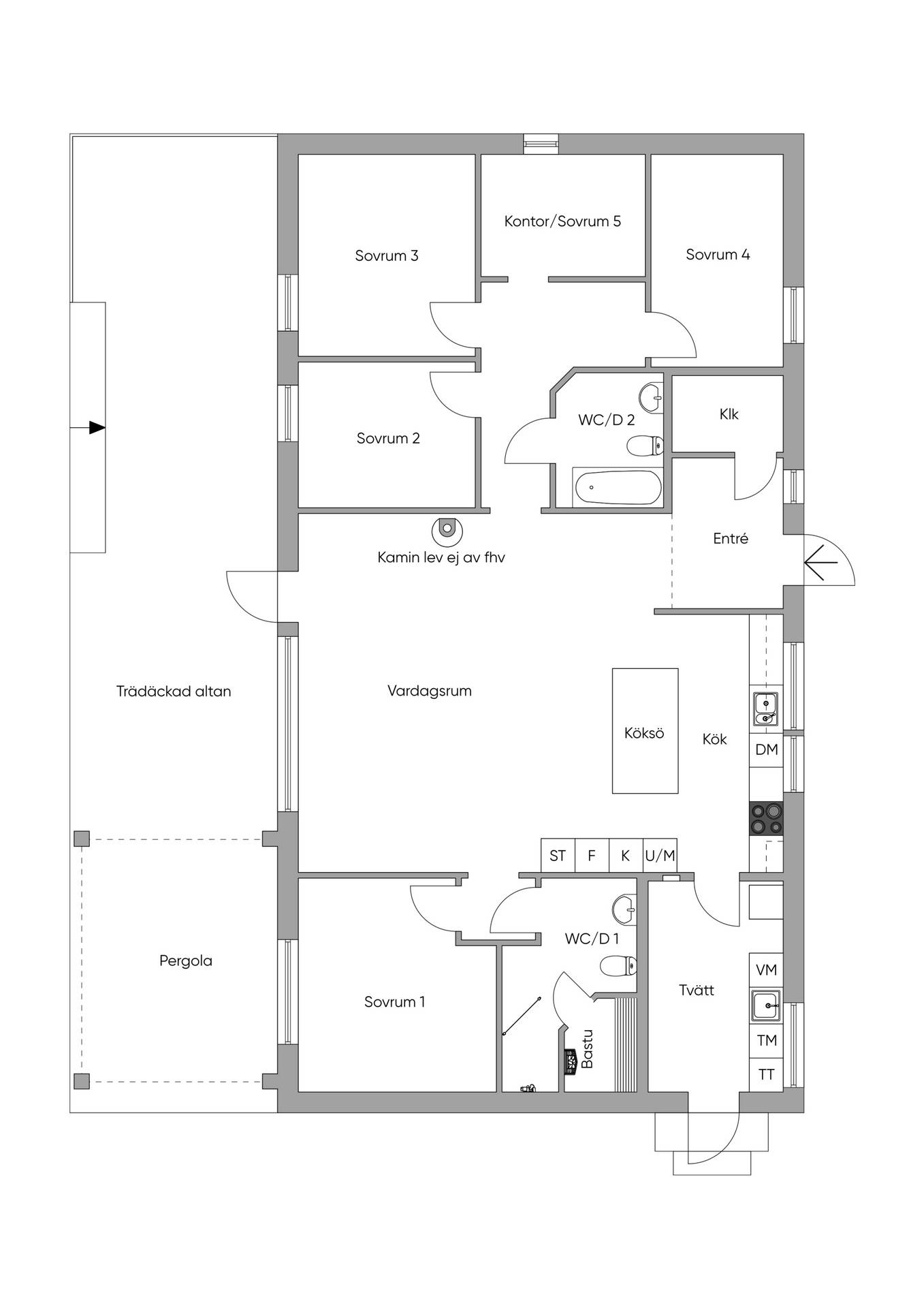 6 rum Villa på Kramsnögatan 2 Repisvaara Gällivare kommun - bild 45