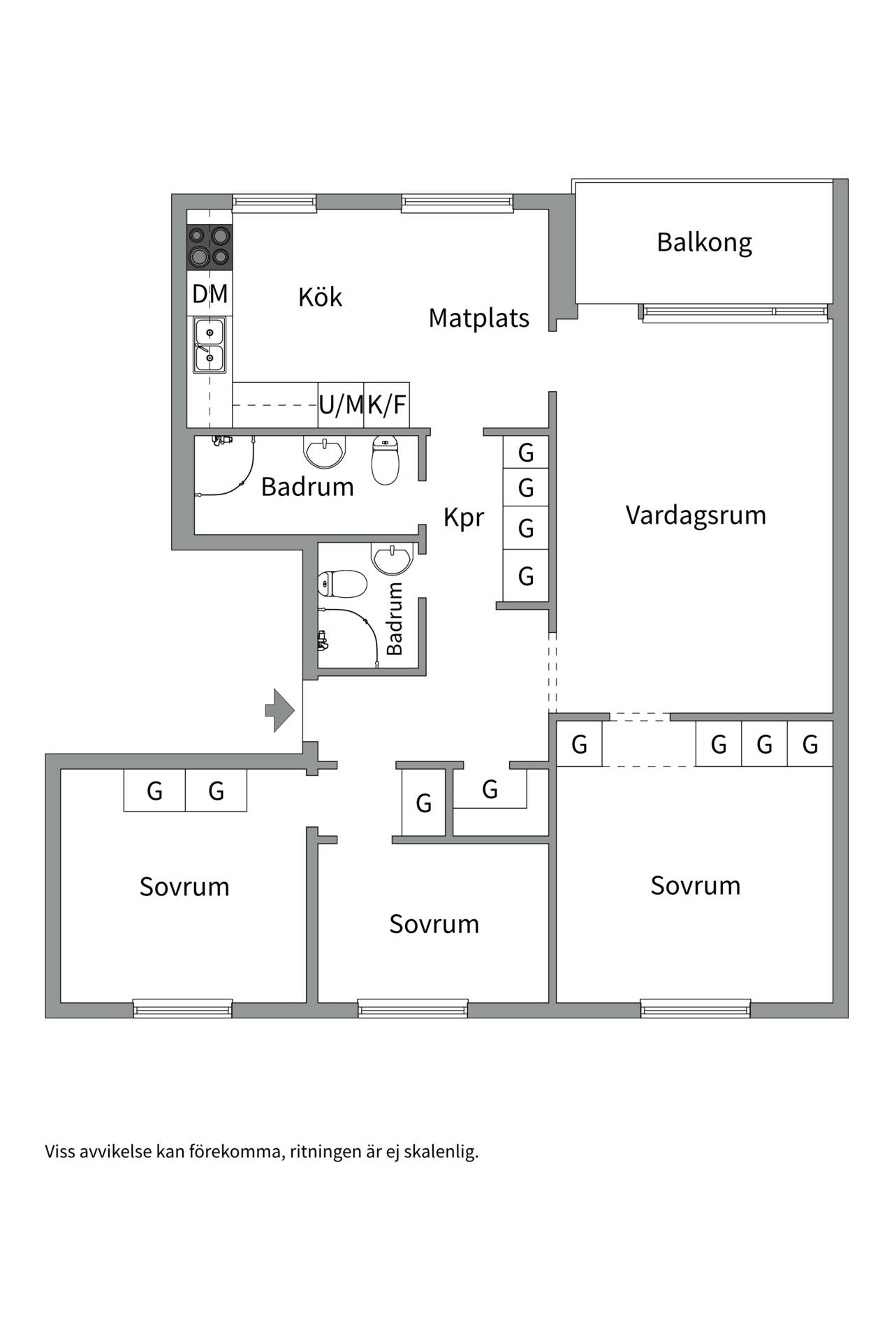 4 rum Lägenhet på Molngatan 13 Gränby Uppsala kommun - bild 21