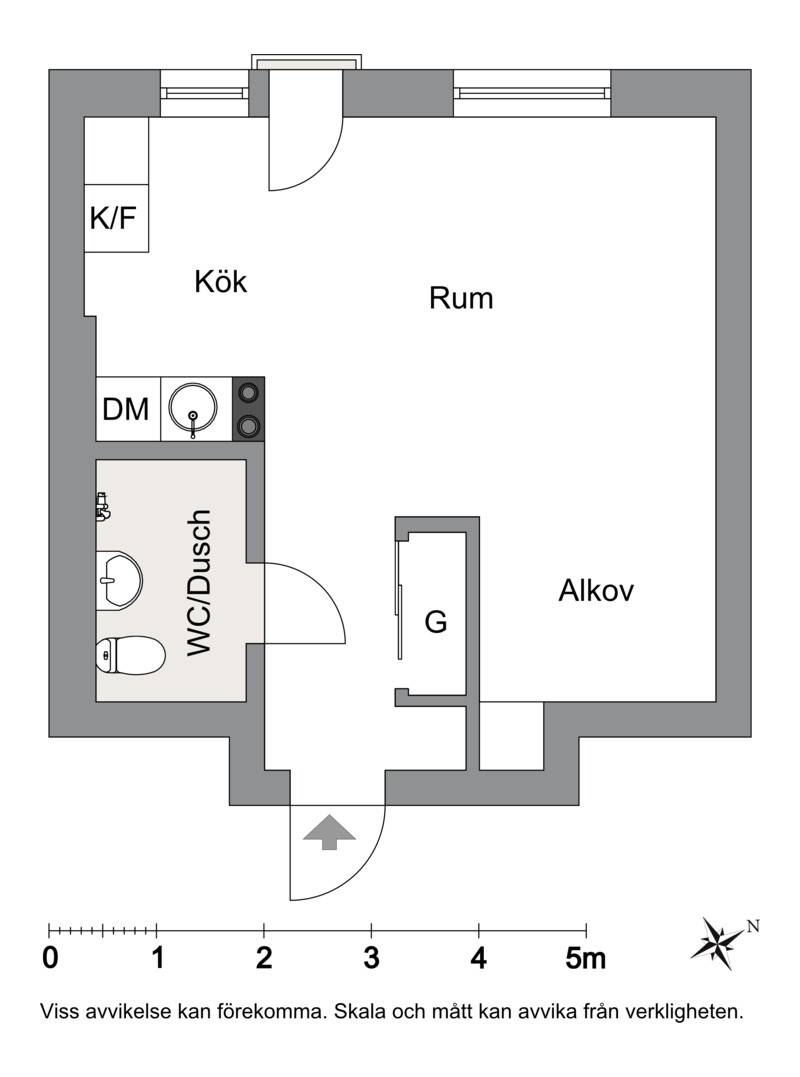 1 rum Lägenhet på Östbygatan 16B Gamla Staden Lidköpings kommun - bild 24