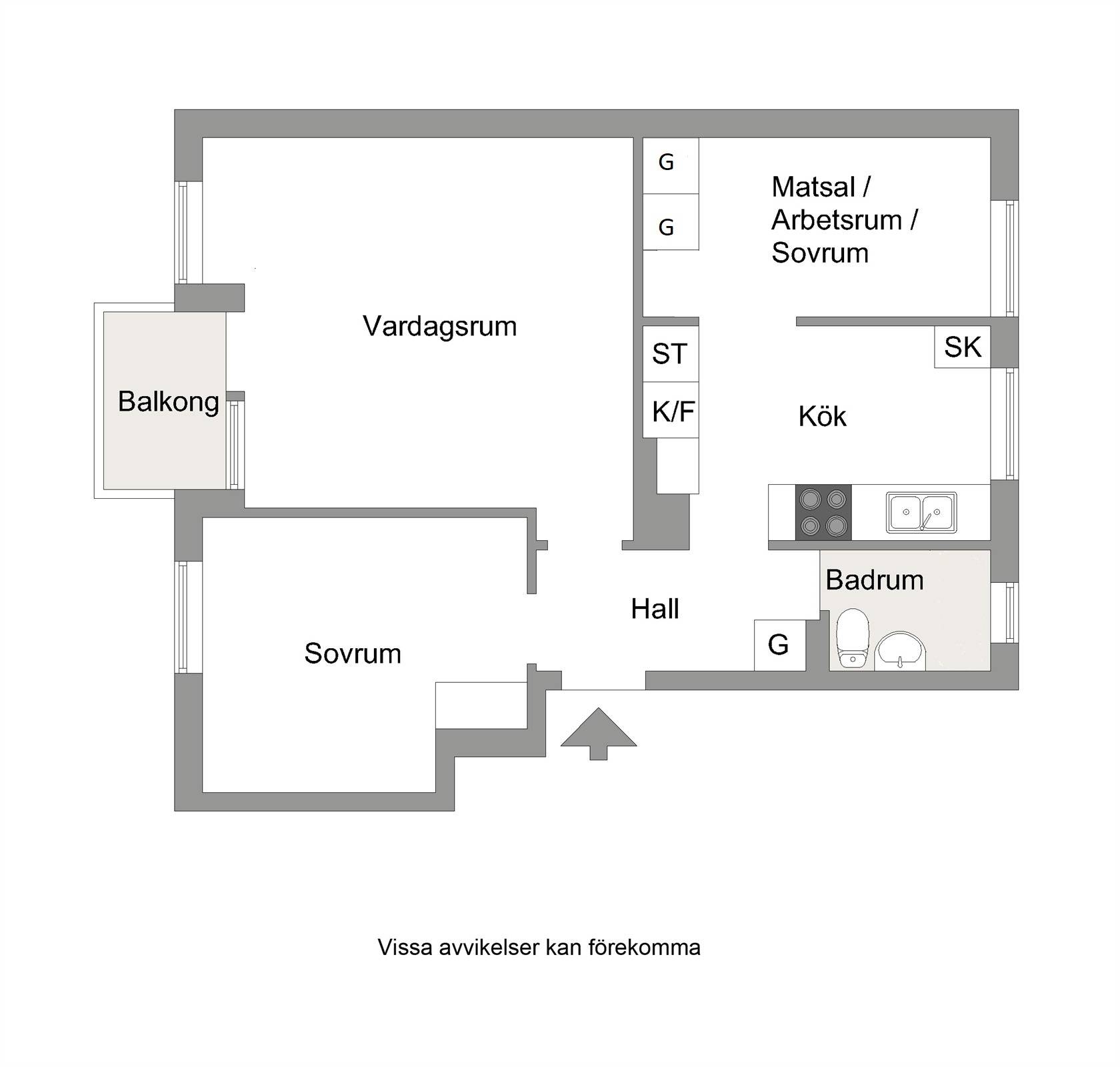 2.5 rum Lägenhet på Tulegatan 22B Örta Sandvikens kommun - bild 21