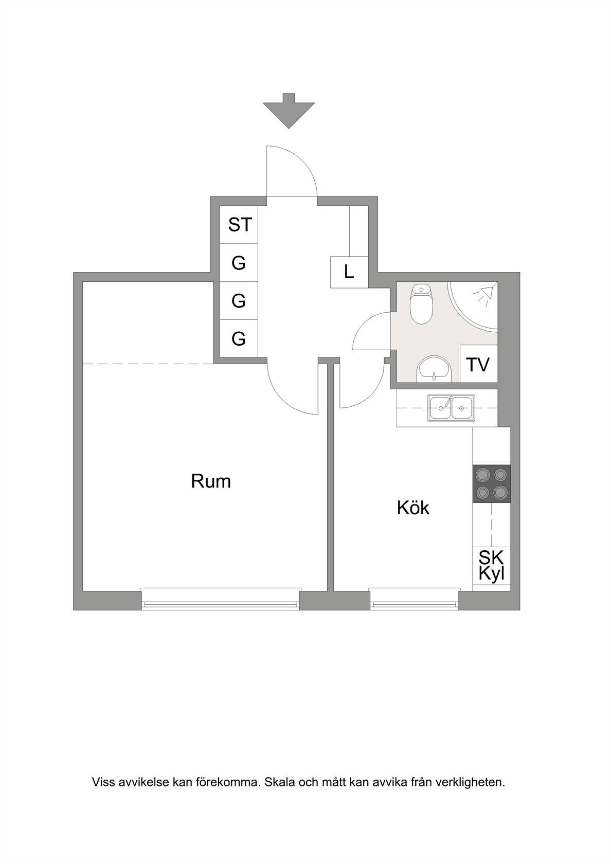 1 rum Lägenhet på Torsgatan 22B Avesta kommun - bild 16
