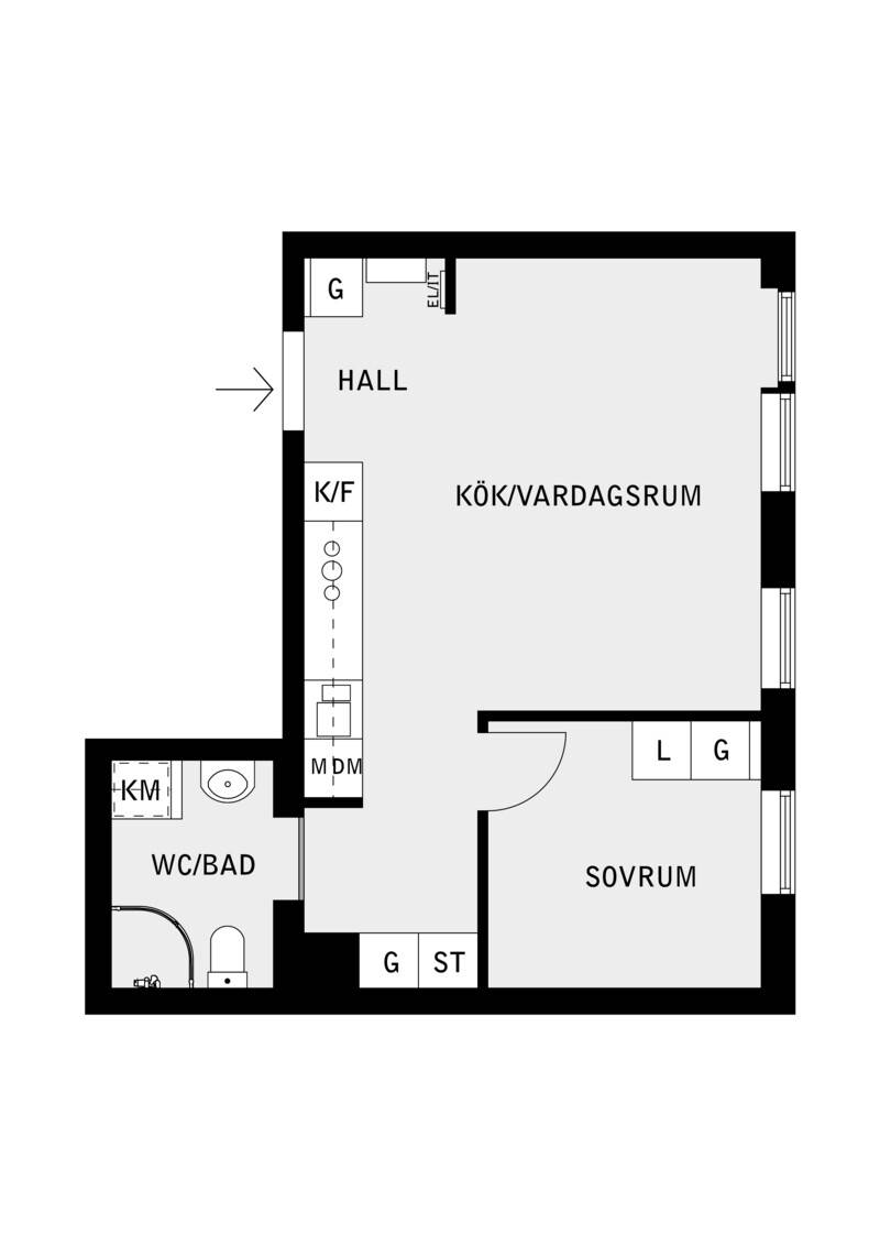2 rum Lägenhet på Parkallén 20 Täby Park Täby kommun - bild 17