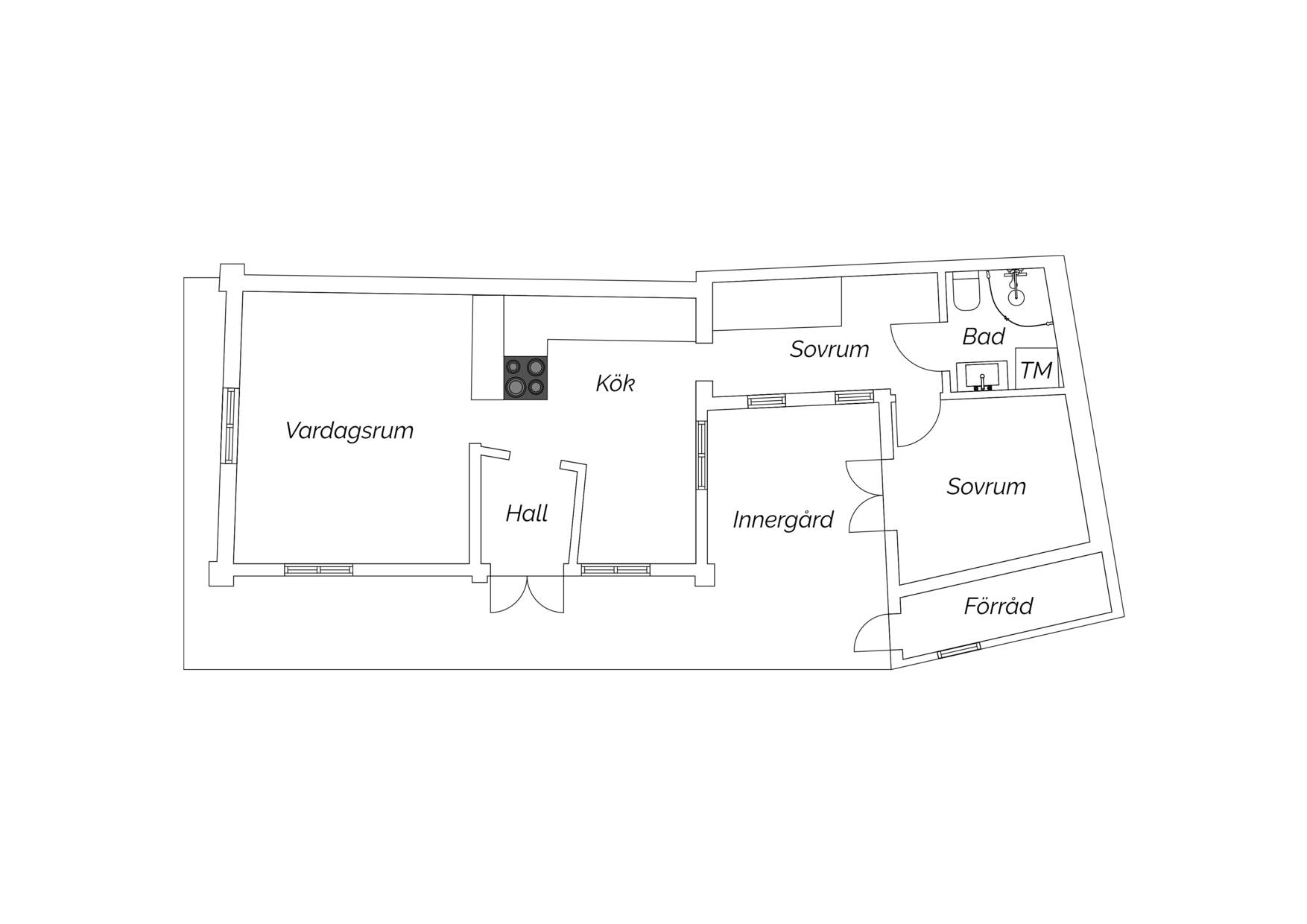 3 rum Villa på Västerlånggatan 31A Gamla Stan Kalmar kommun - bild 29