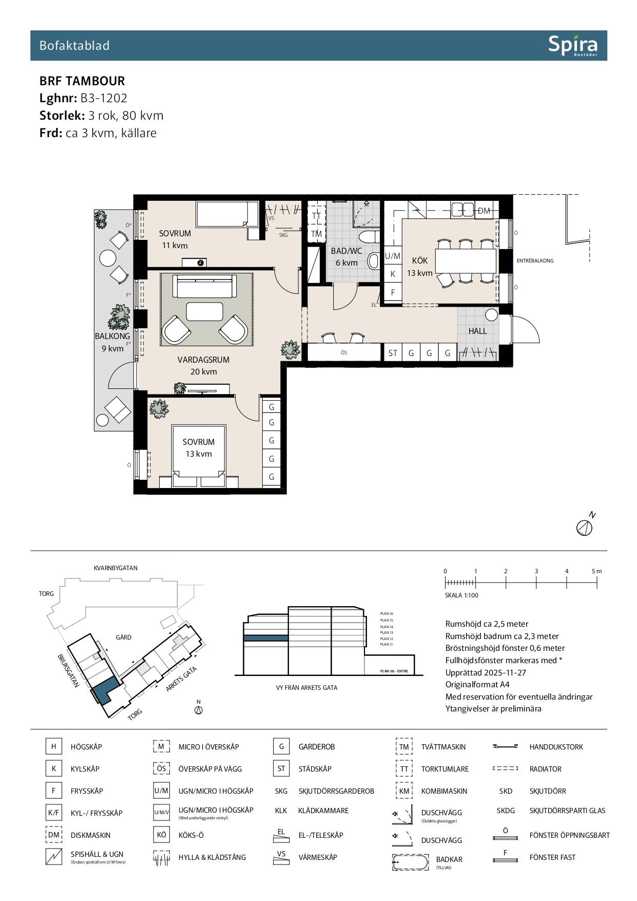 3 rum Lägenhet på Arkets gata 24A Lgh B3-1202 Forsåker Mölndals kommun - bild 11
