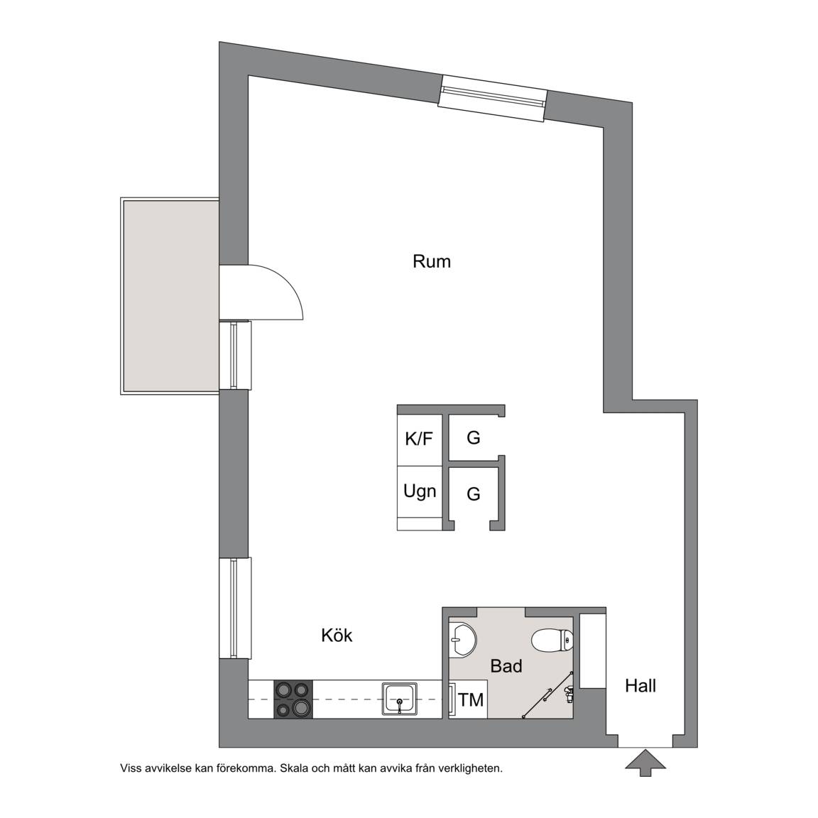 1 rum Lägenhet på Östervägen 14B Råsunda Solna kommun - bild 13