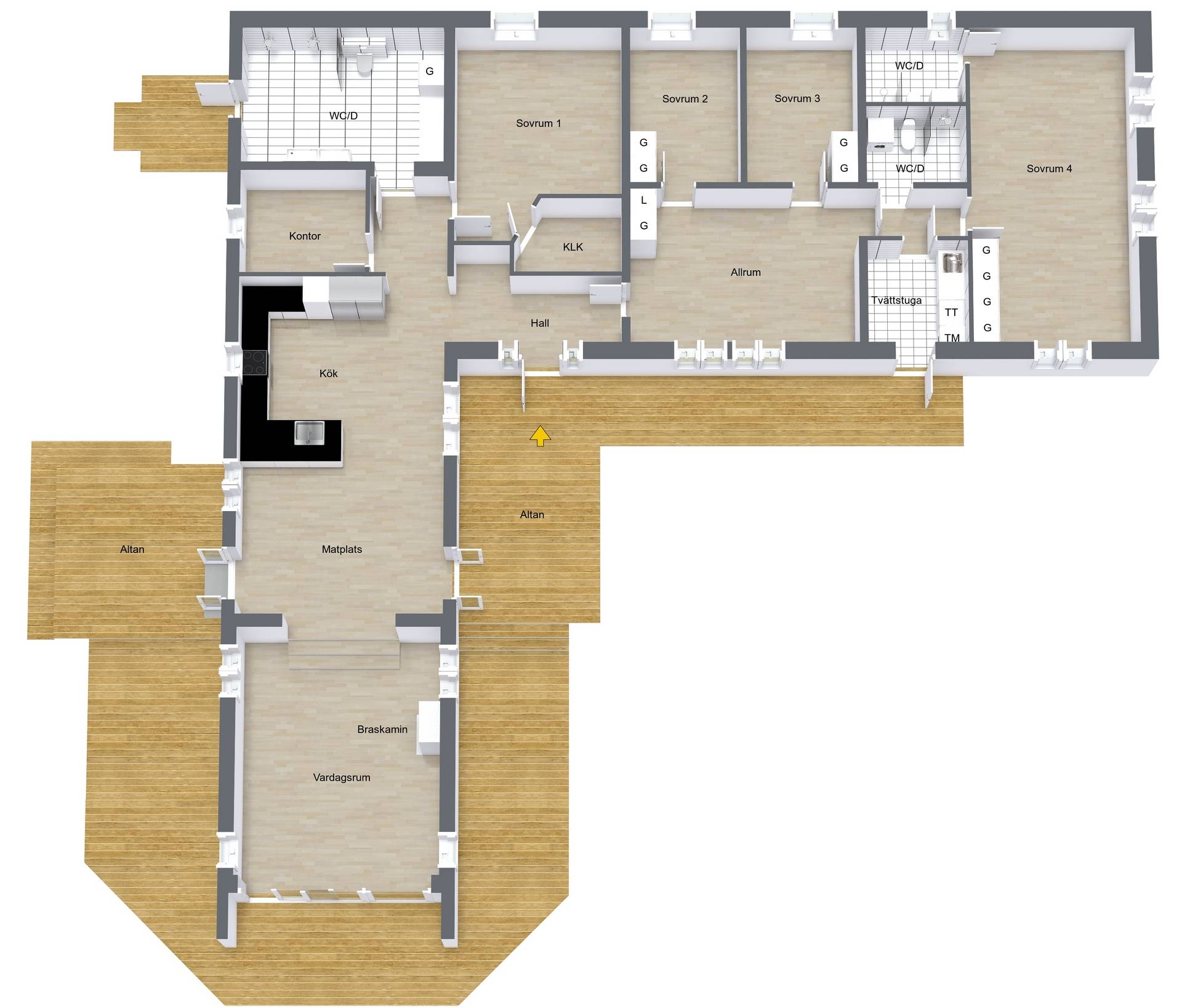 7 rum Villa på Kvarnbo 22A Uppsala Uppsala kommun - bild 56