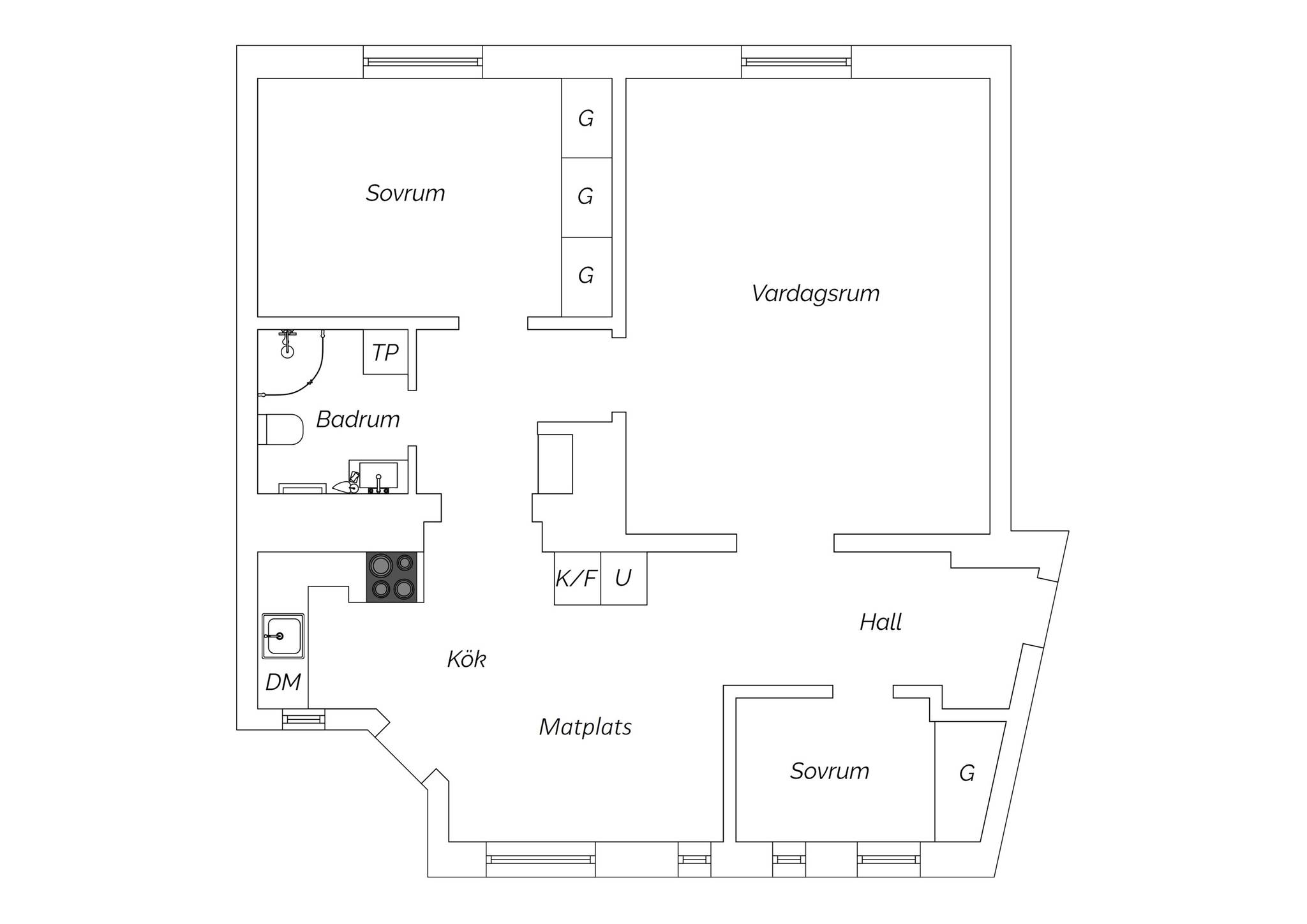3 rum Lägenhet på Hjulhamnsgatan 7B Gamla Väster Malmö kommun - bild 33