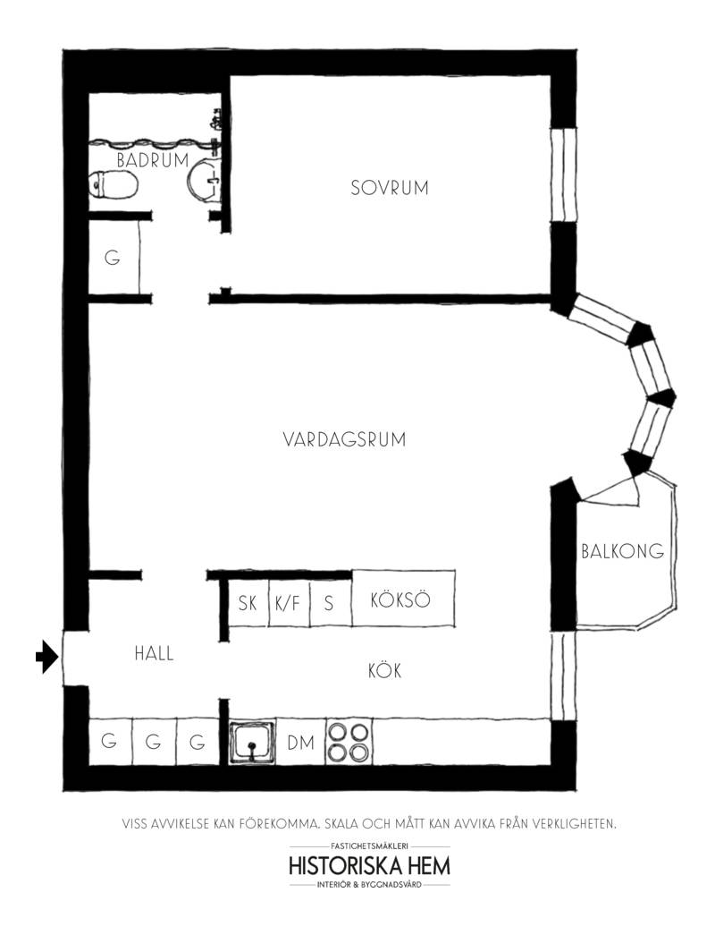 2 rum Lägenhet på Gullmarsvägen 12, 5tr Johanneshov / Gullmarsplan Stockholms kommun - bild 42