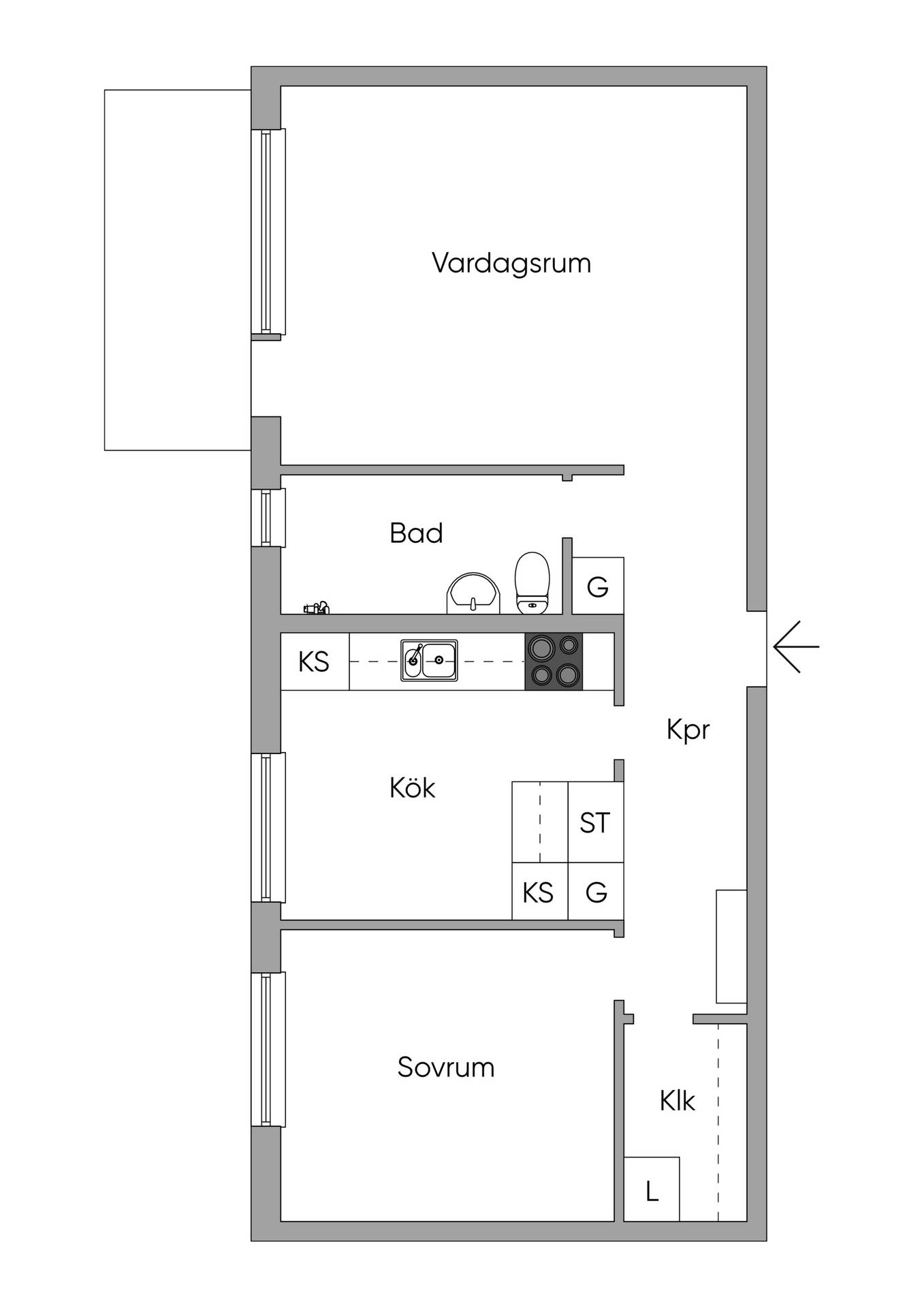 2 rum Lägenhet på Holmens väg 2A Edsbro Norrtälje kommun - bild 19