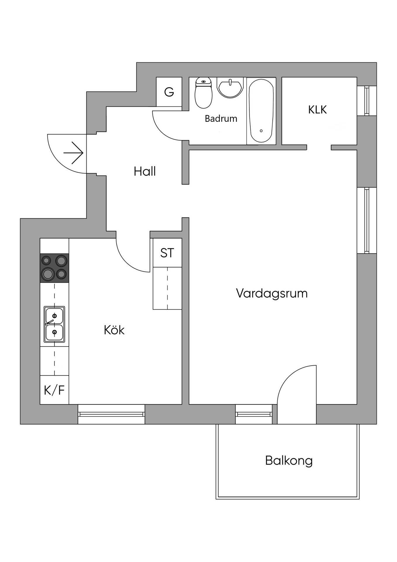 1 rum Lägenhet på Blommensbergsvägen 180 Aspudden Stockholms kommun - bild 37