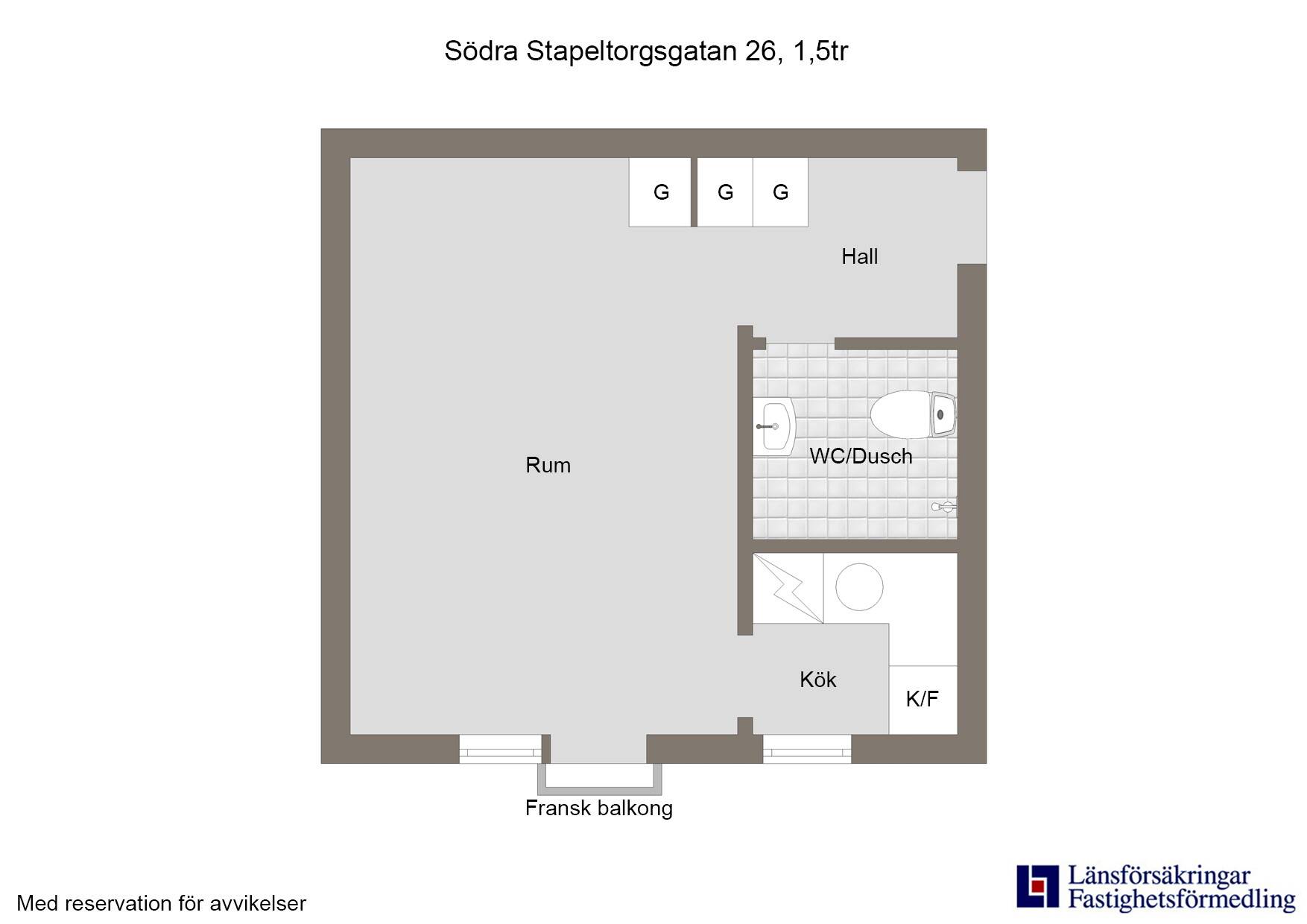 1 rum Lägenhet på Södra Stapeltorgsgatan 26, 1,5 tr Söder Gävle kommun - bild 10