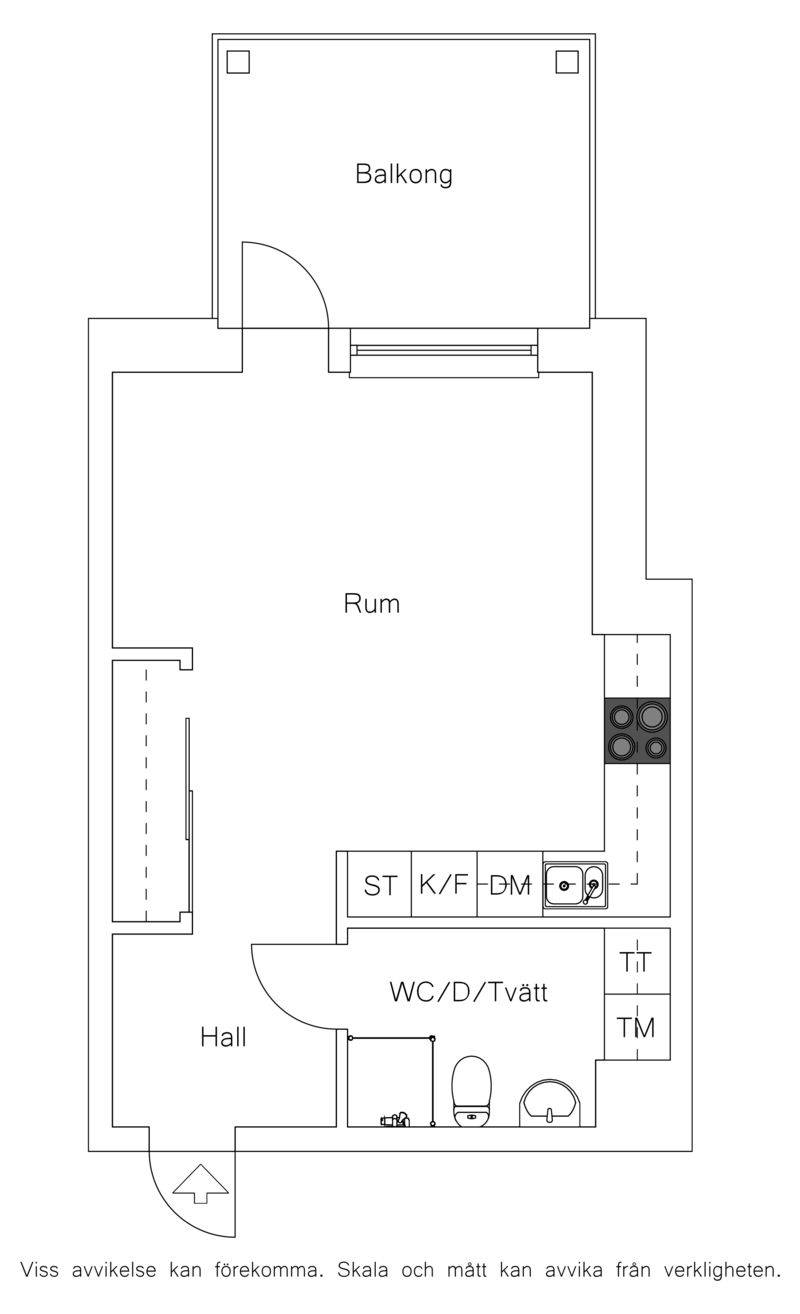 1 rum Lägenhet på Karabygatan 1 Mariastaden Helsingborgs kommun - bild 11