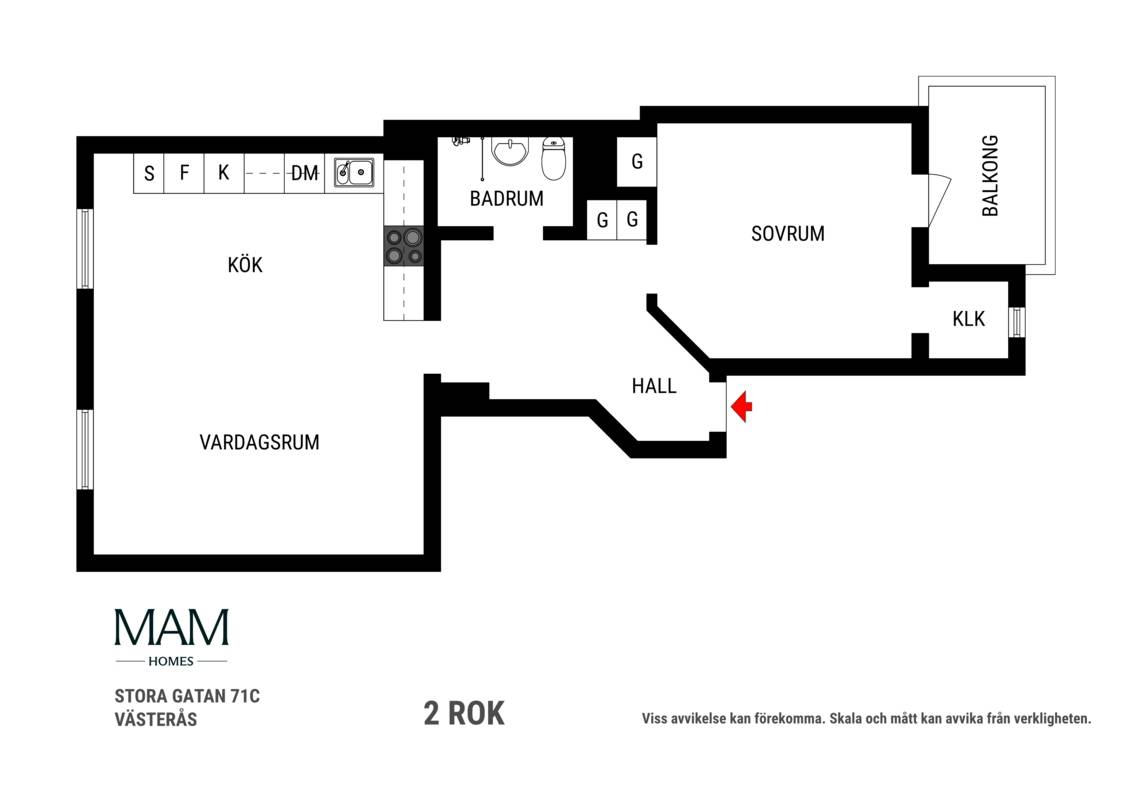 2 rum Lägenhet på Stora gatan 71C Vasastaden Västerås kommun - bild 25
