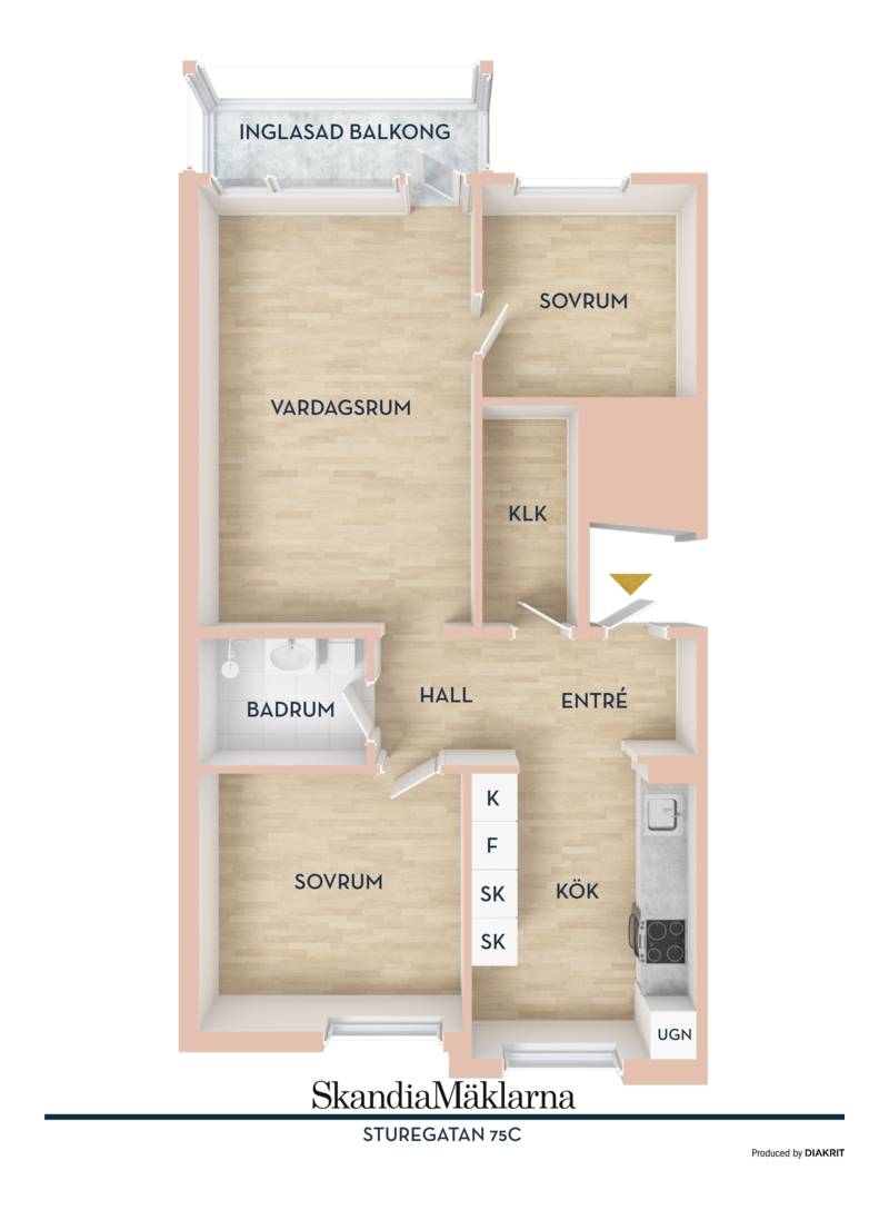 3 rum Lägenhet på Sturegatan 75C Centralt Falu kommun - bild 27
