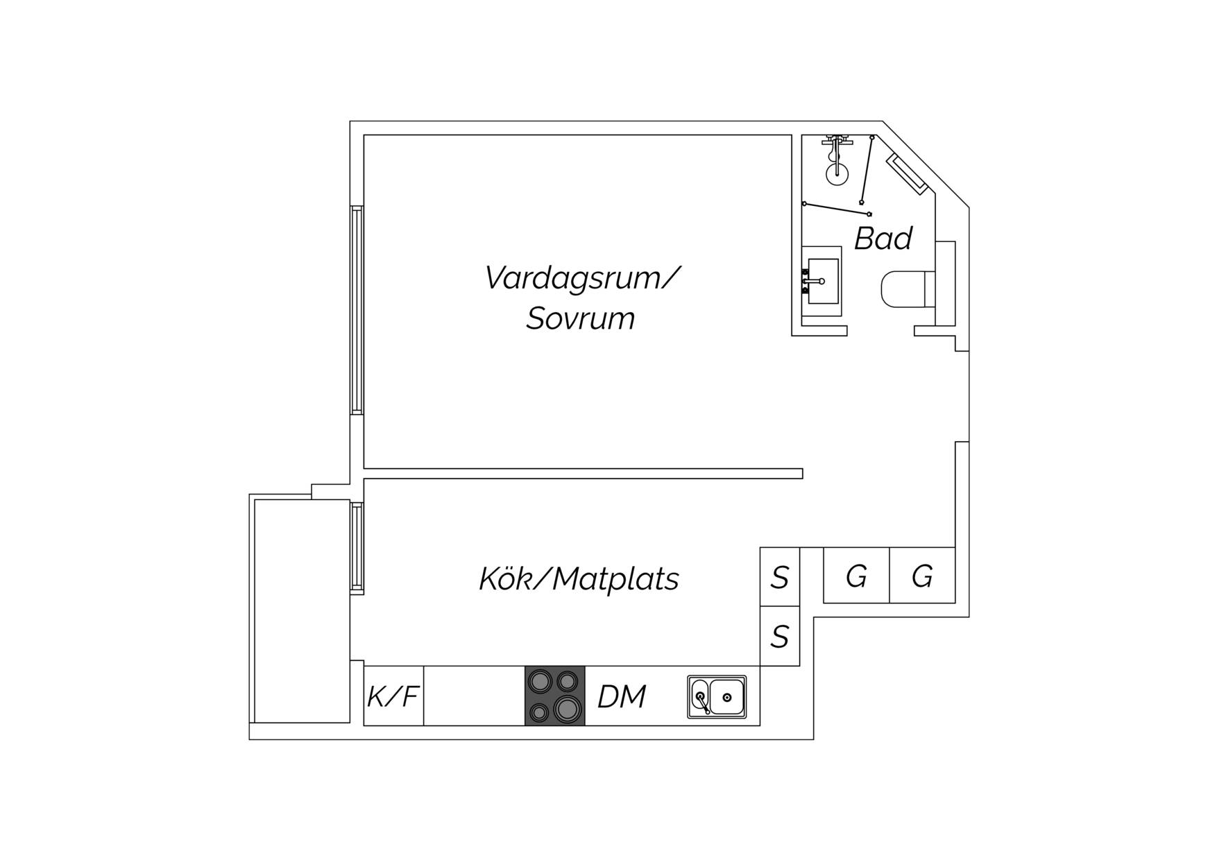 1 rum Lägenhet på Kungsklippan 22, 1,5 tr (vån 3) Kungsholmen Stockholms kommun - bild 27