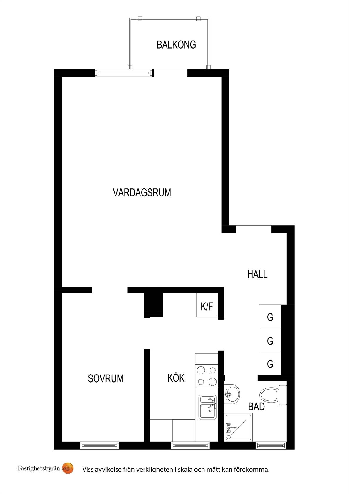 2 rum Lägenhet på Sparbanksvägen 43 Hägerstensåsen Stockholms kommun - bild 21