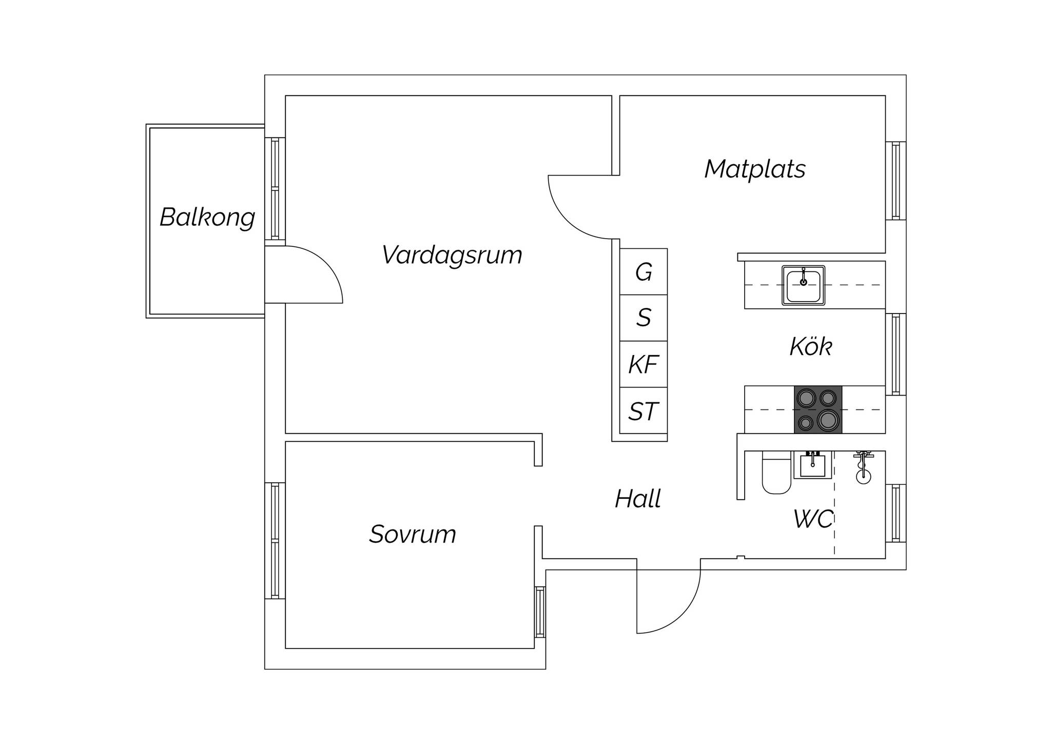 2 rum Lägenhet på Norra ringvägen 24B Härnösands kommun - bild 14