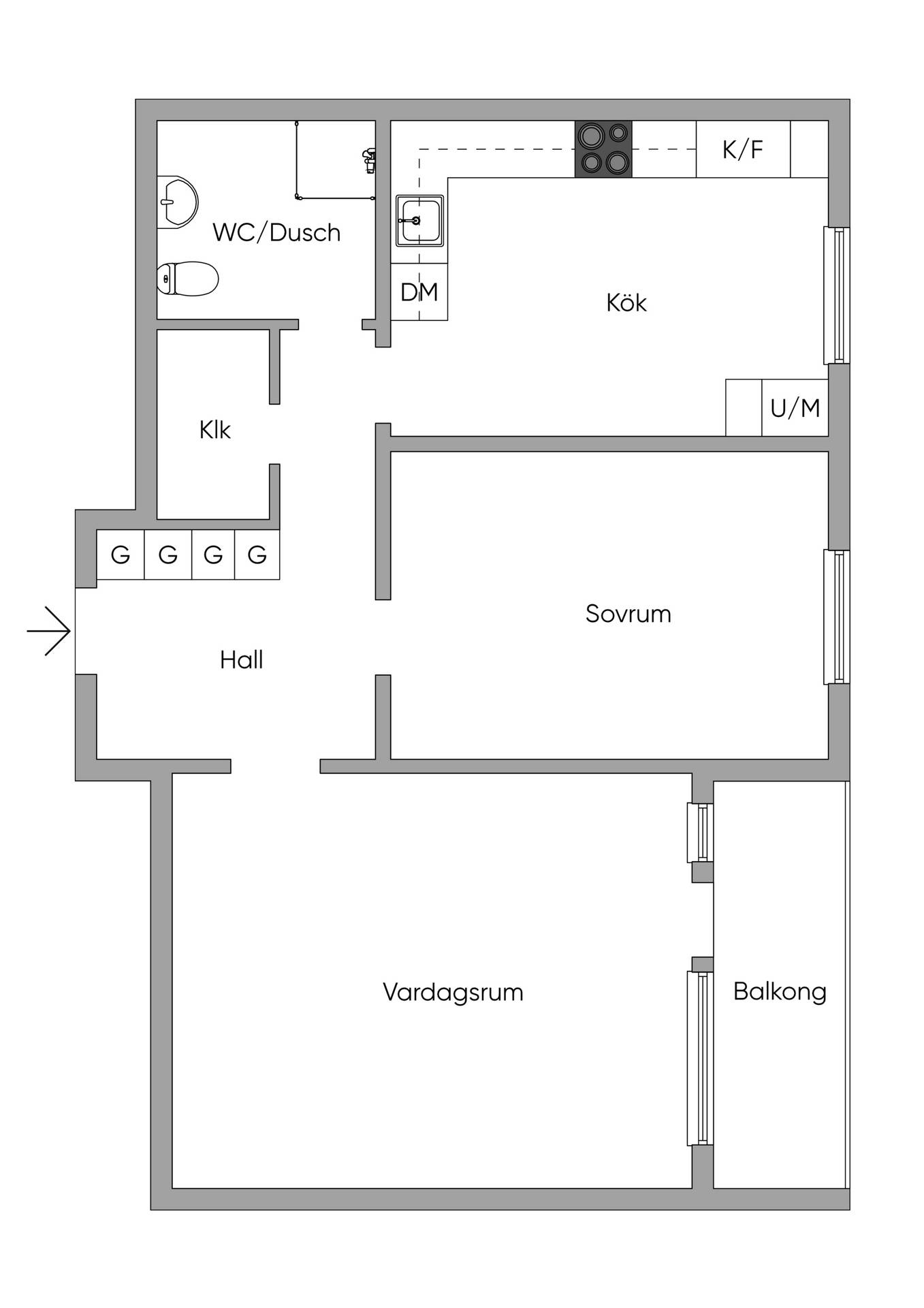 2 rum Lägenhet på Österängsgatan 4 Öster Halmstads kommun - bild 19