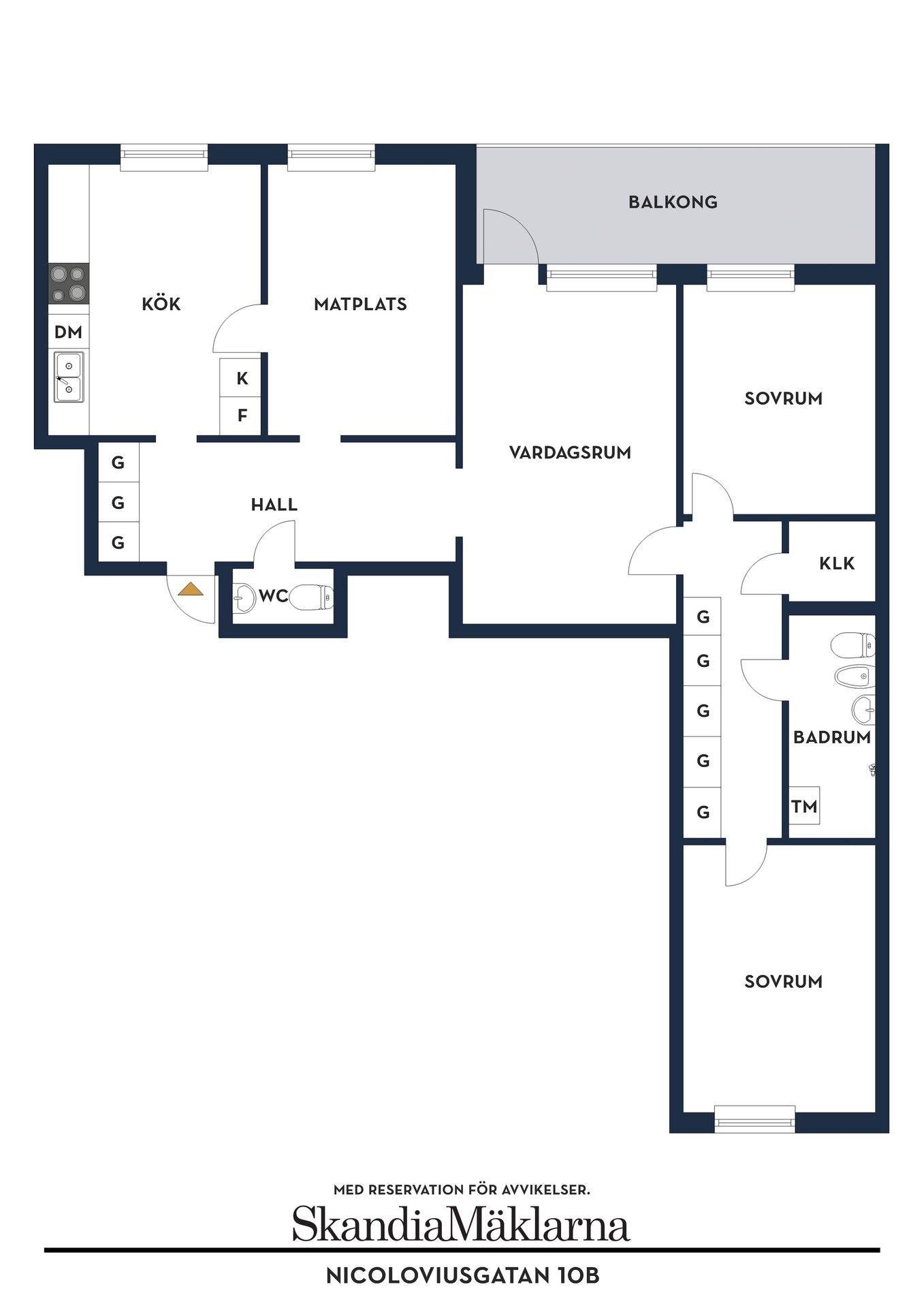 4 rum Lägenhet på Nicoloviusgatan 10B Ribersborg Malmö kommun - bild 24