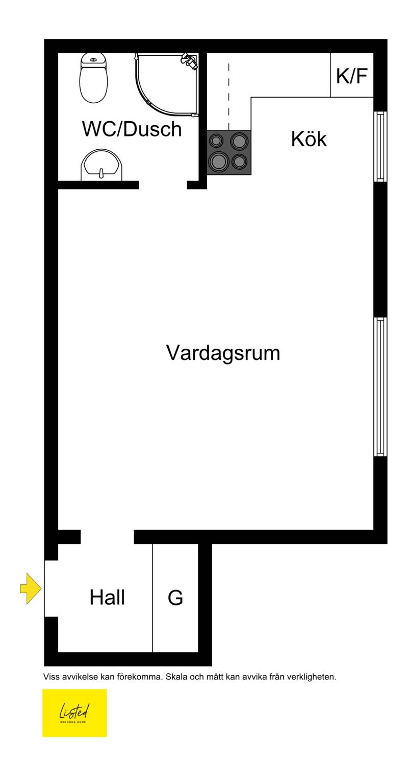 1 rum Lägenhet på Sandgatan 36 Norrköping Norrköpings kommun - bild 16