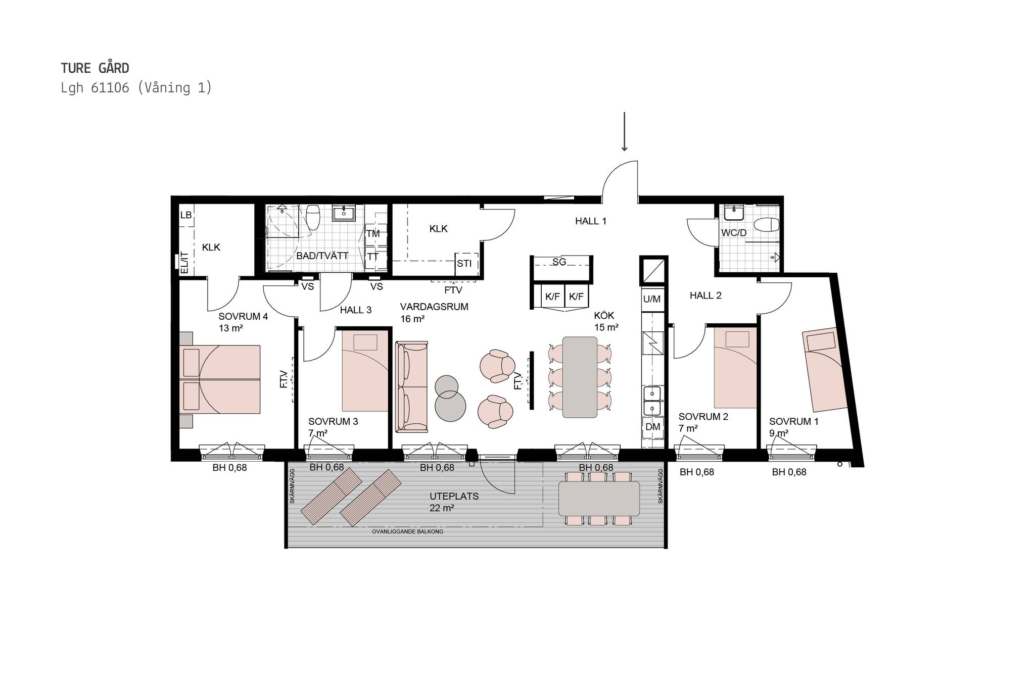5 rum Lägenhet på Västra Mässgränd 8 Centrala Sollentuna Sollentuna kommun - bild 7