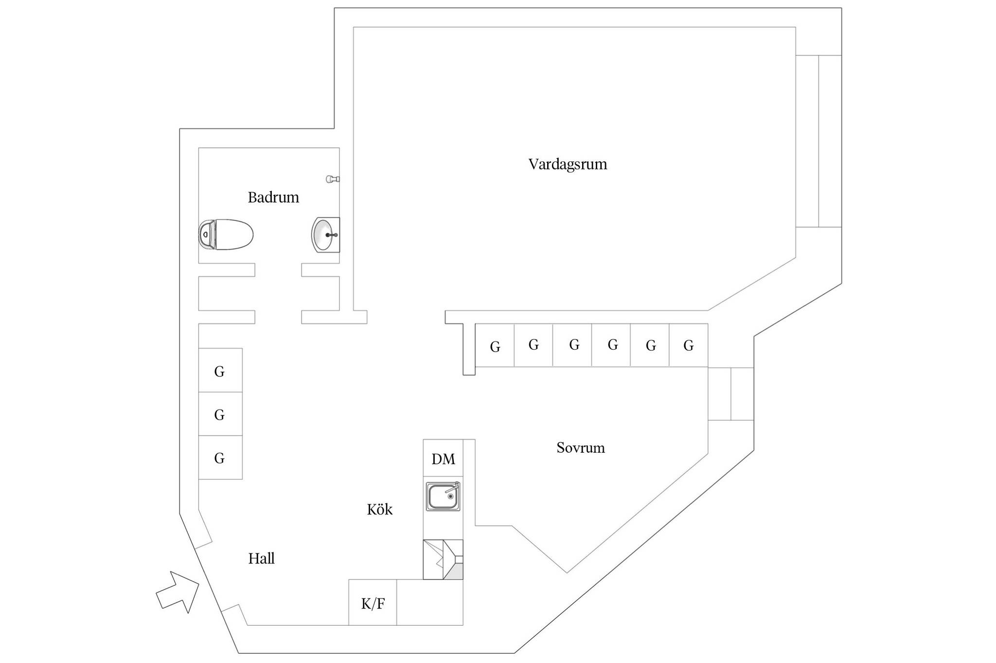 1 rum Lägenhet på Gjutargatan 6 Kungsholmen - Fridhemsplan Stockholms kommun - bild 24