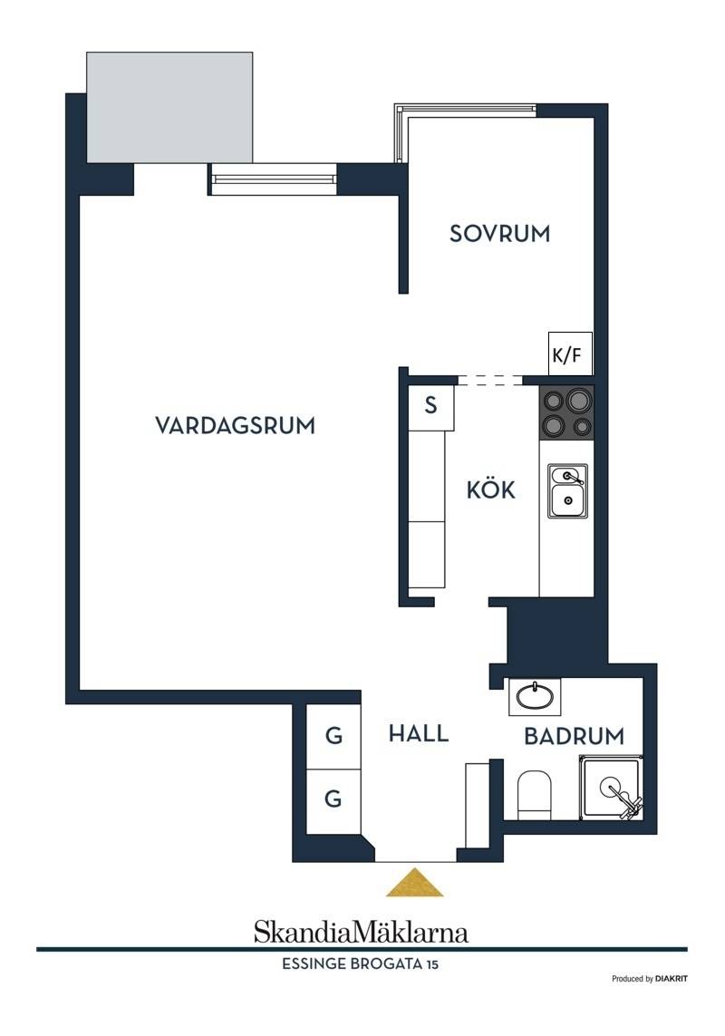 2 rum Lägenhet på Essinge brogata 15, 5tr Kungsholmen - Lilla Essingen Stockholms kommun - bild 27