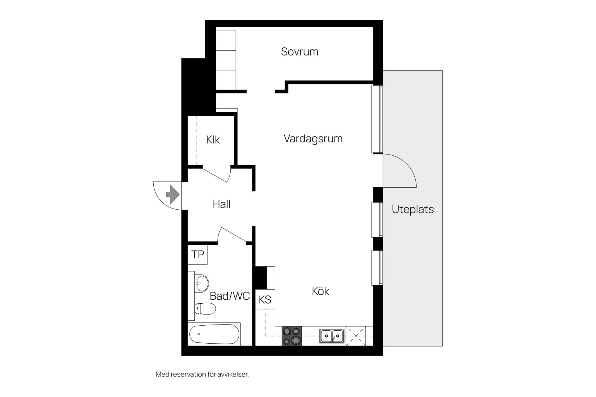 1.5 rum Lägenhet på Sickla Kanalgata 43 Hammarby Sjöstad Stockholms kommun - bild 12