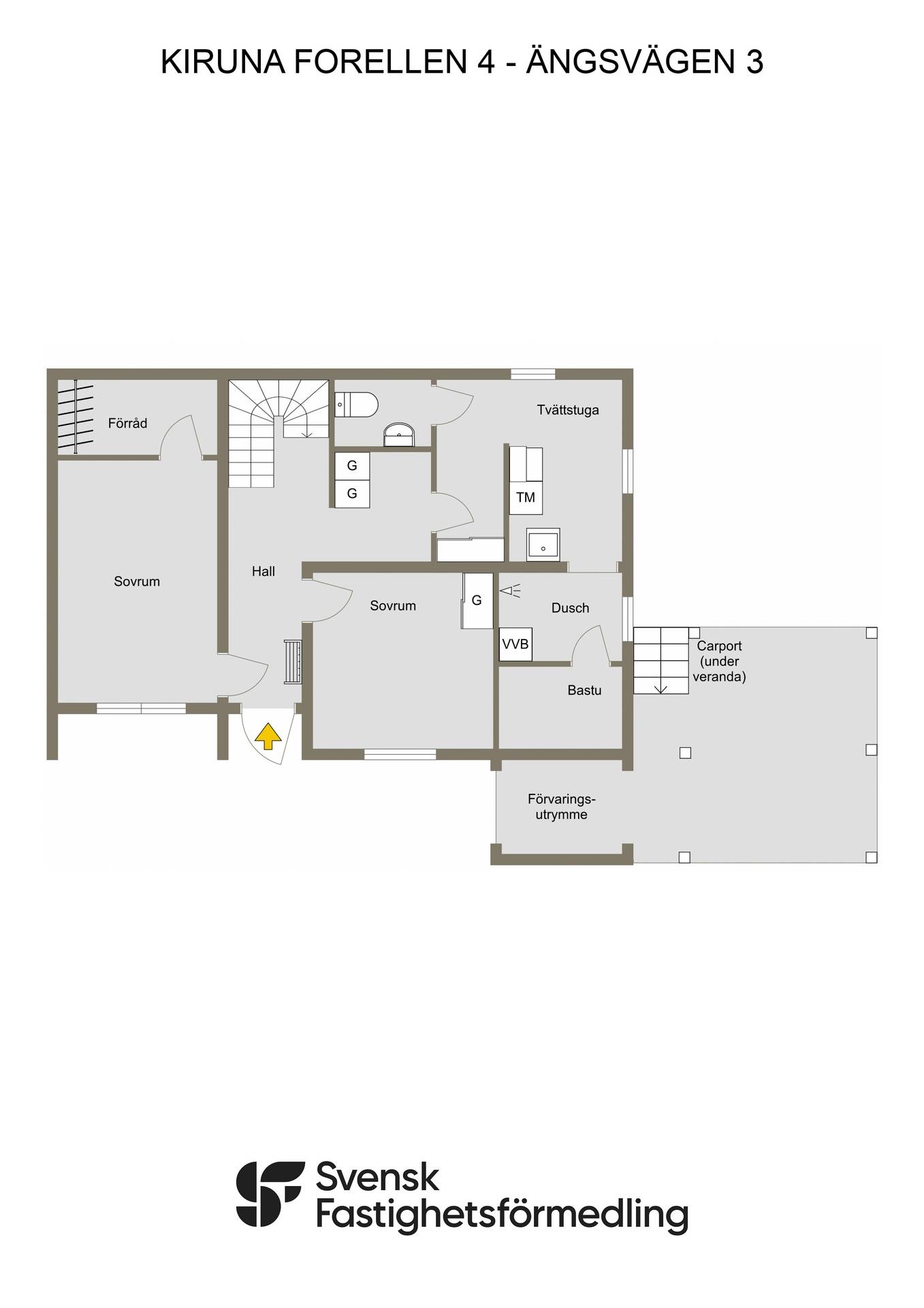 5 rum Villa på Ängsvägen 3 Triangel Kiruna kommun - bild 46