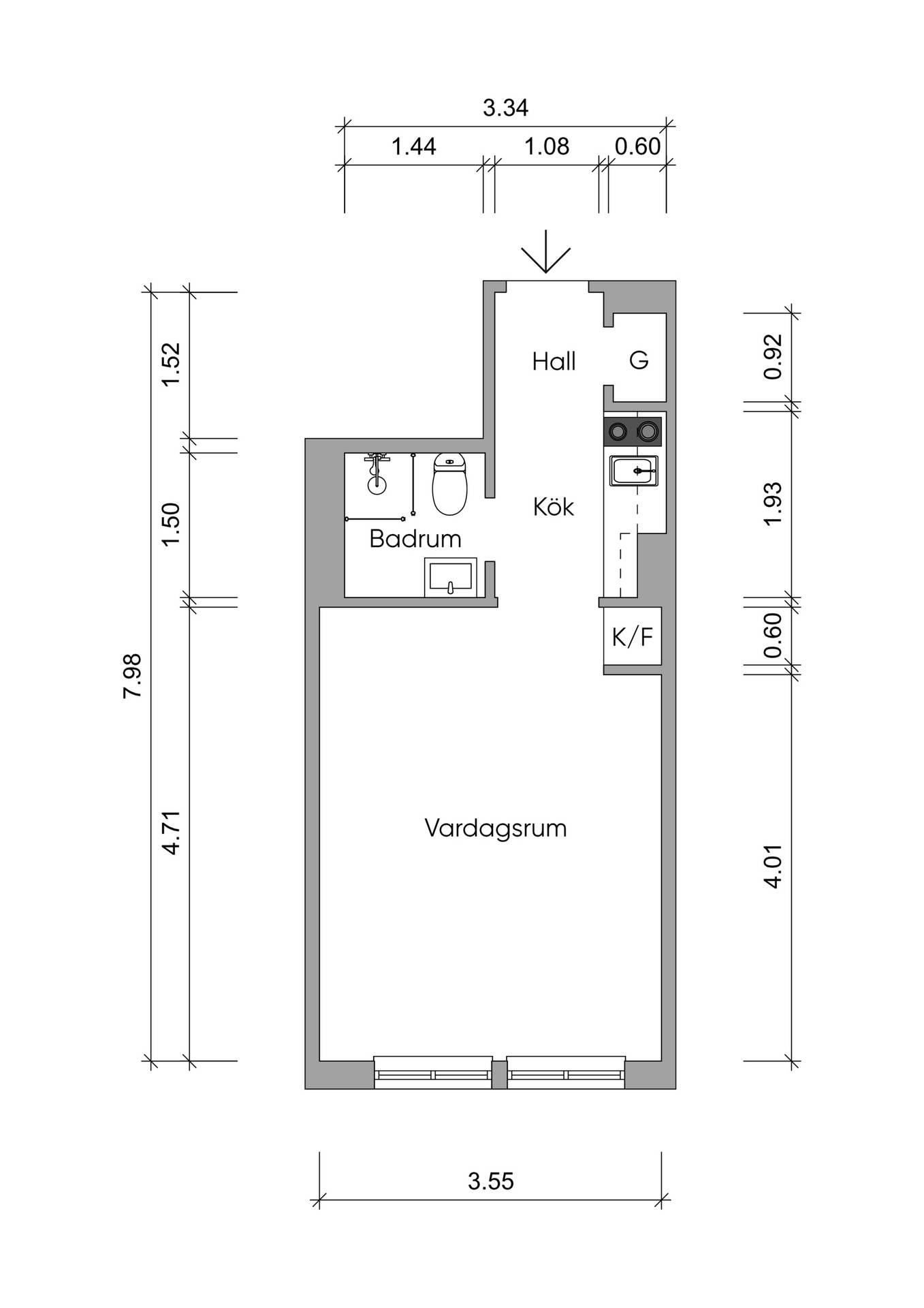 1 rum Lägenhet på Sandelsgatan 40 Nedre Gärdet Stockholms kommun - bild 18