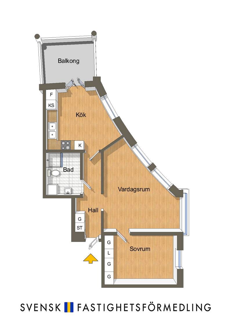 2 rum Lägenhet på Norra Trängallén 10 Trängen Skövde kommun - bild 21