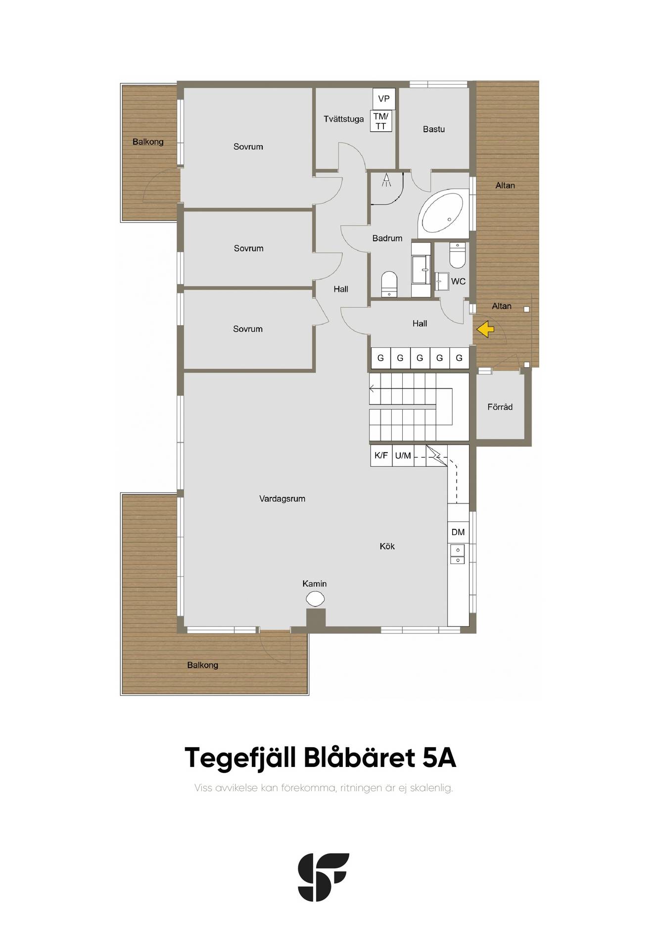 6 rum Lägenhet på Tegefjäll Blåbäret 5 Tegefjäll Åre kommun - bild 31