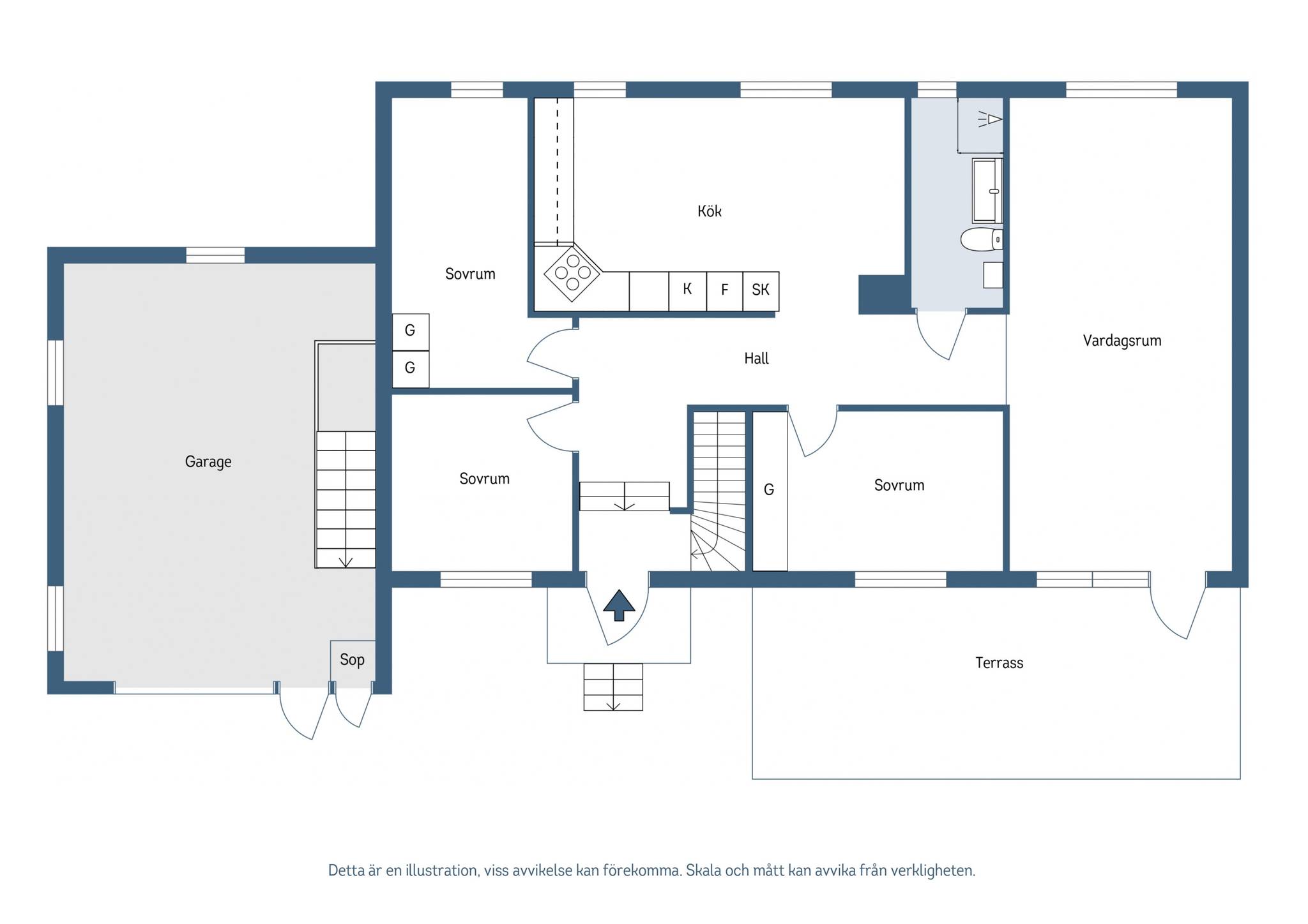 4 rum Villa på Nosekomsvägen 5 Örbyhus Tierps kommun - bild 59