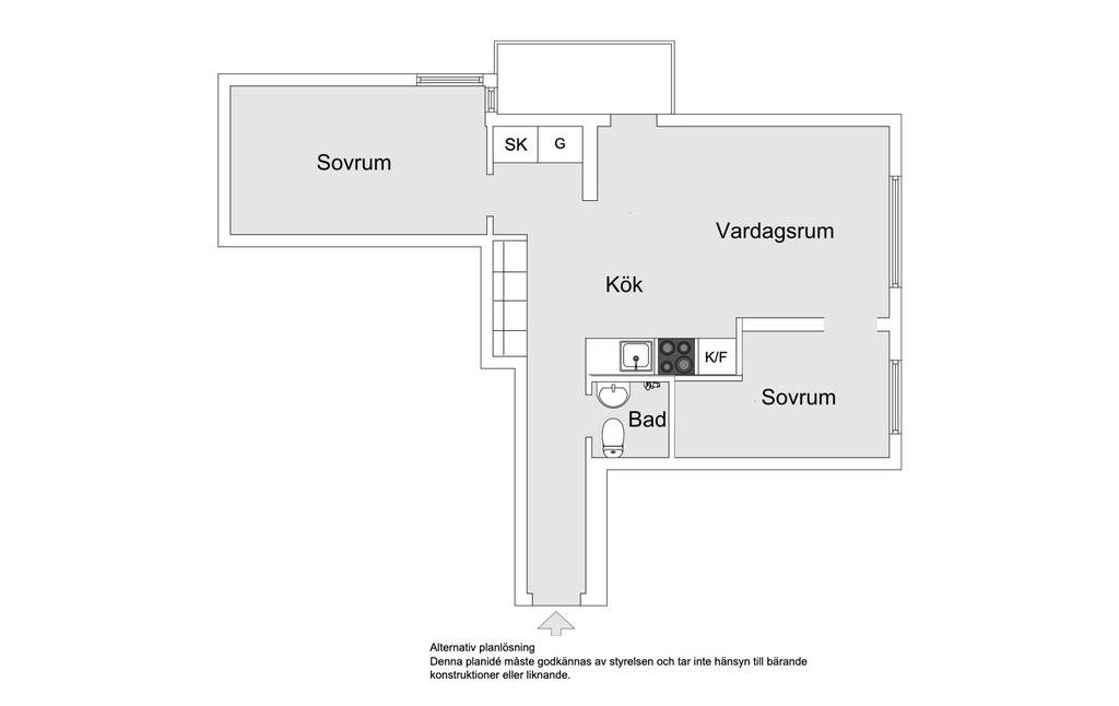 2 rum Lägenhet på Burspråksvägen 2 Johanneshov-Skärmarbrink Stockholms kommun - bild 30