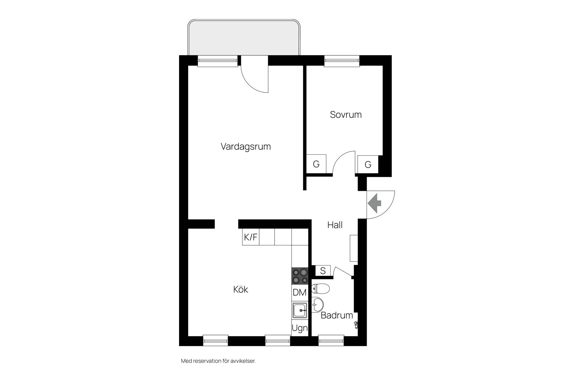 2 rum Lägenhet på Stigbergsgatan 3C Högbeget Ludvika kommun - bild 16