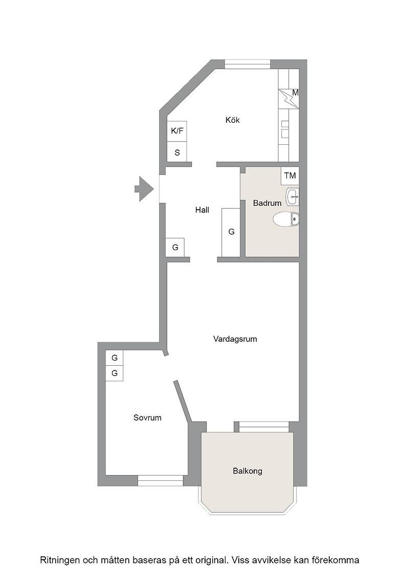 2 rum Lägenhet på Norra Skeppargatan 28B Centralt Norr Gävle kommun - bild 23