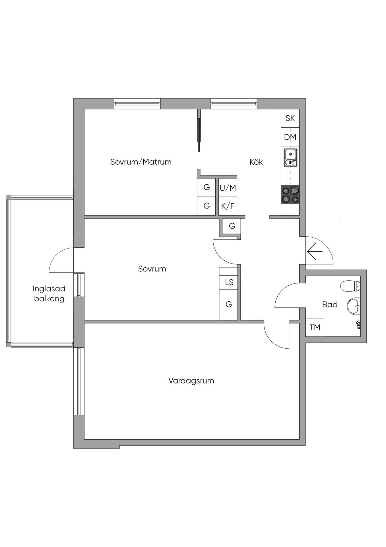 3 rum Lägenhet på Klockarbergsvägen 5b Brännan Skellefteå kommun - bild 27