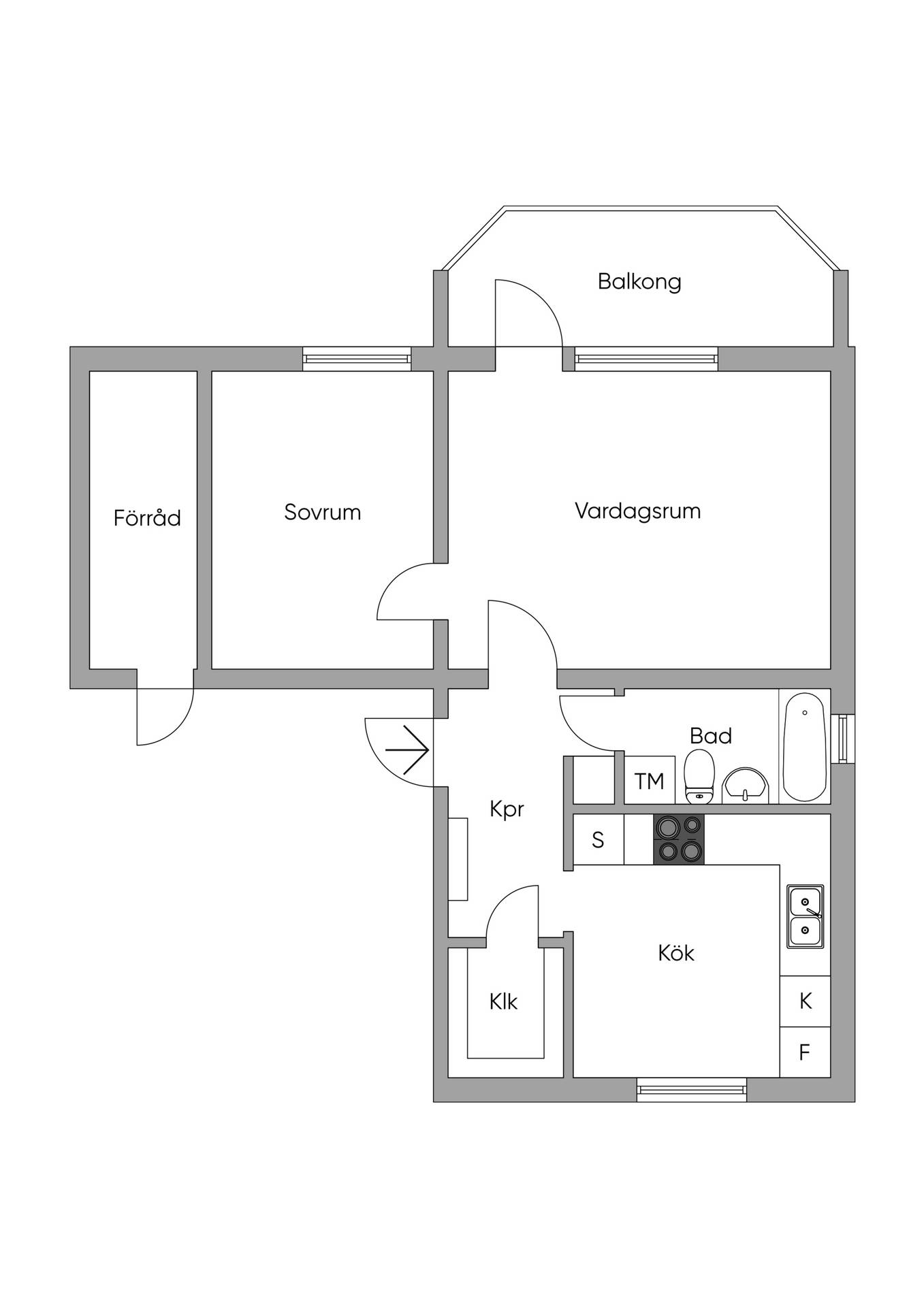 2 rum Lägenhet på Mörtviksvägen 68A Skogås Huddinge kommun - bild 25